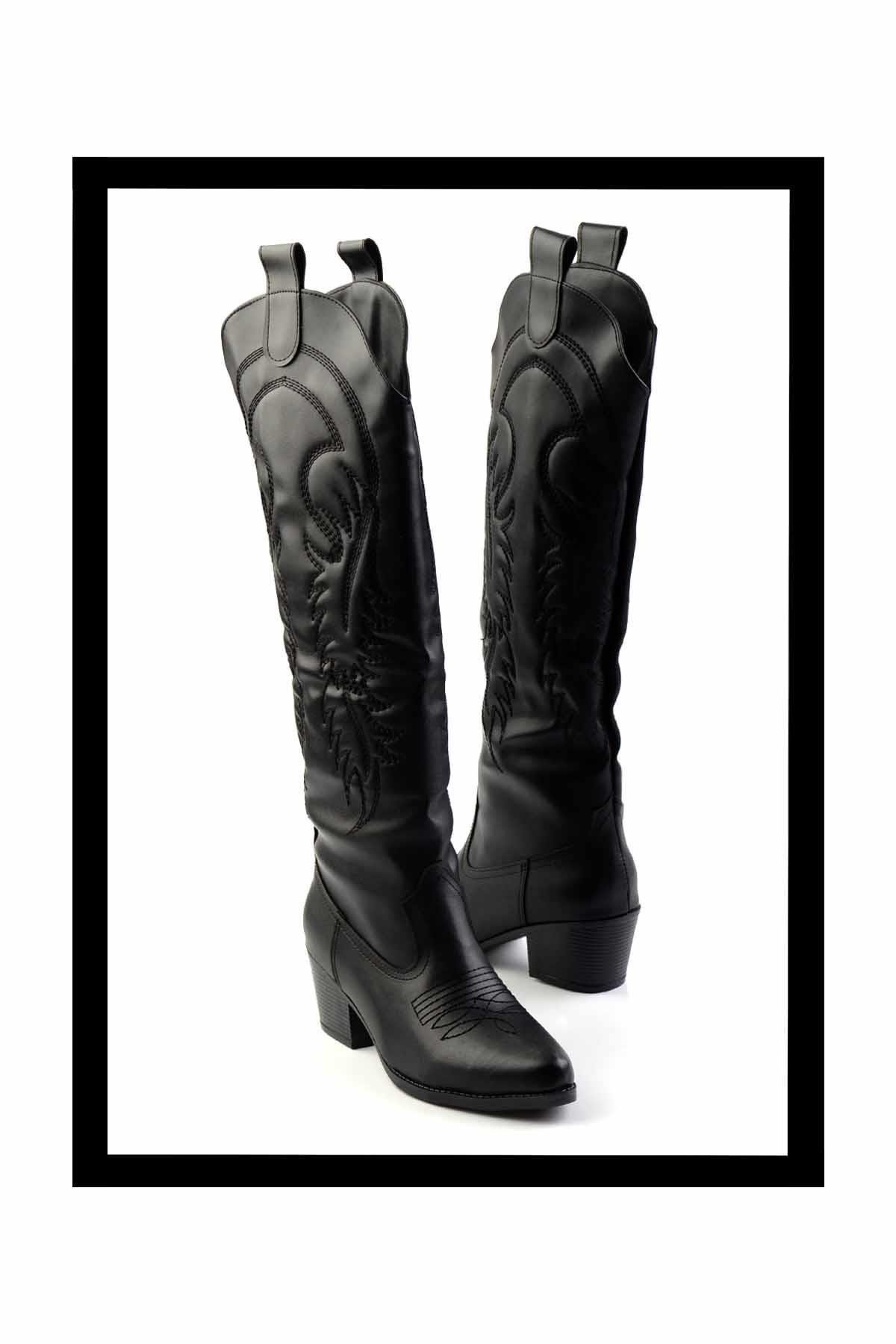 Siyah  Kadın Çizme K03671408009