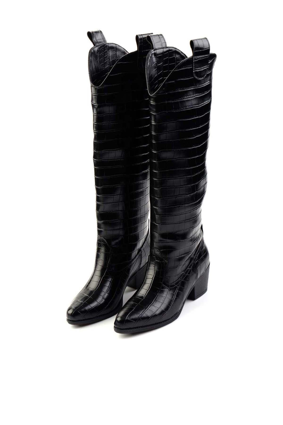 Siyah  Kadın Çizme K03671409011