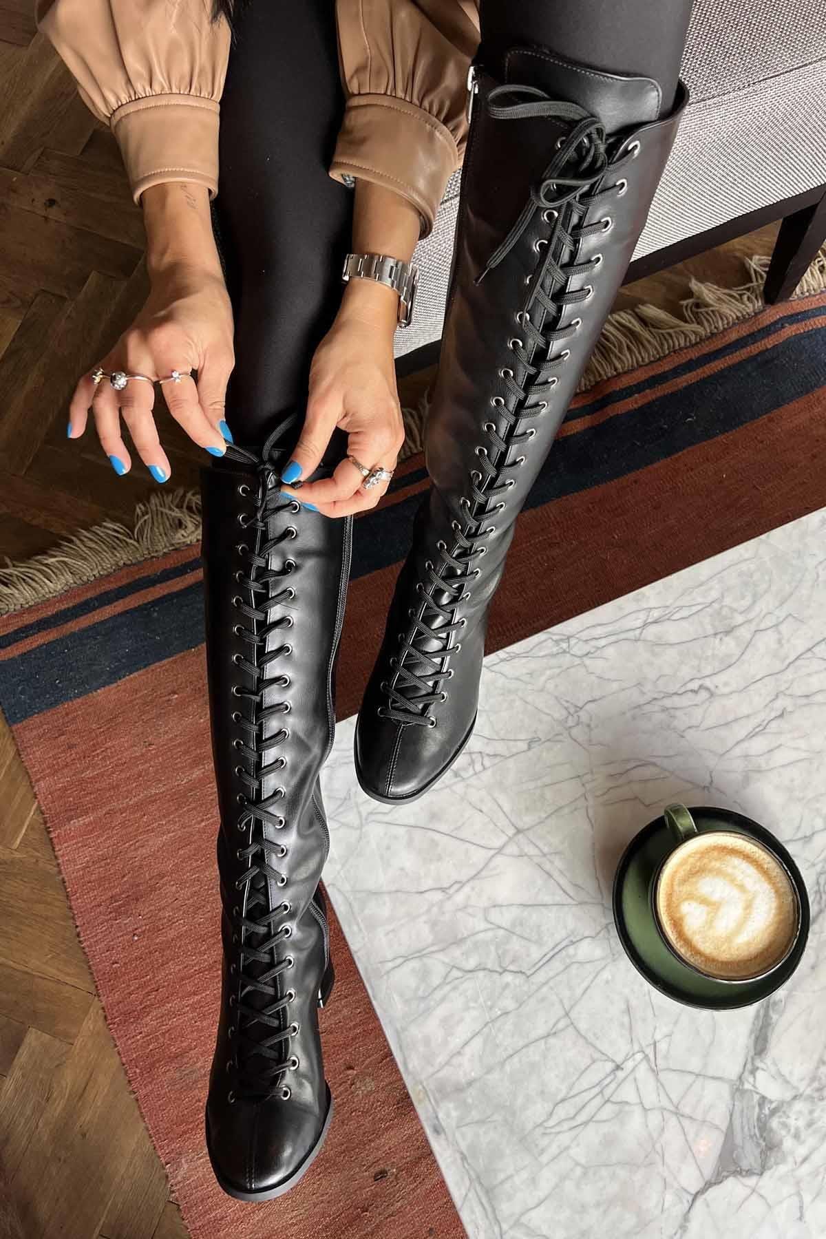 Siyah  Kadın Çizme K03688921009
