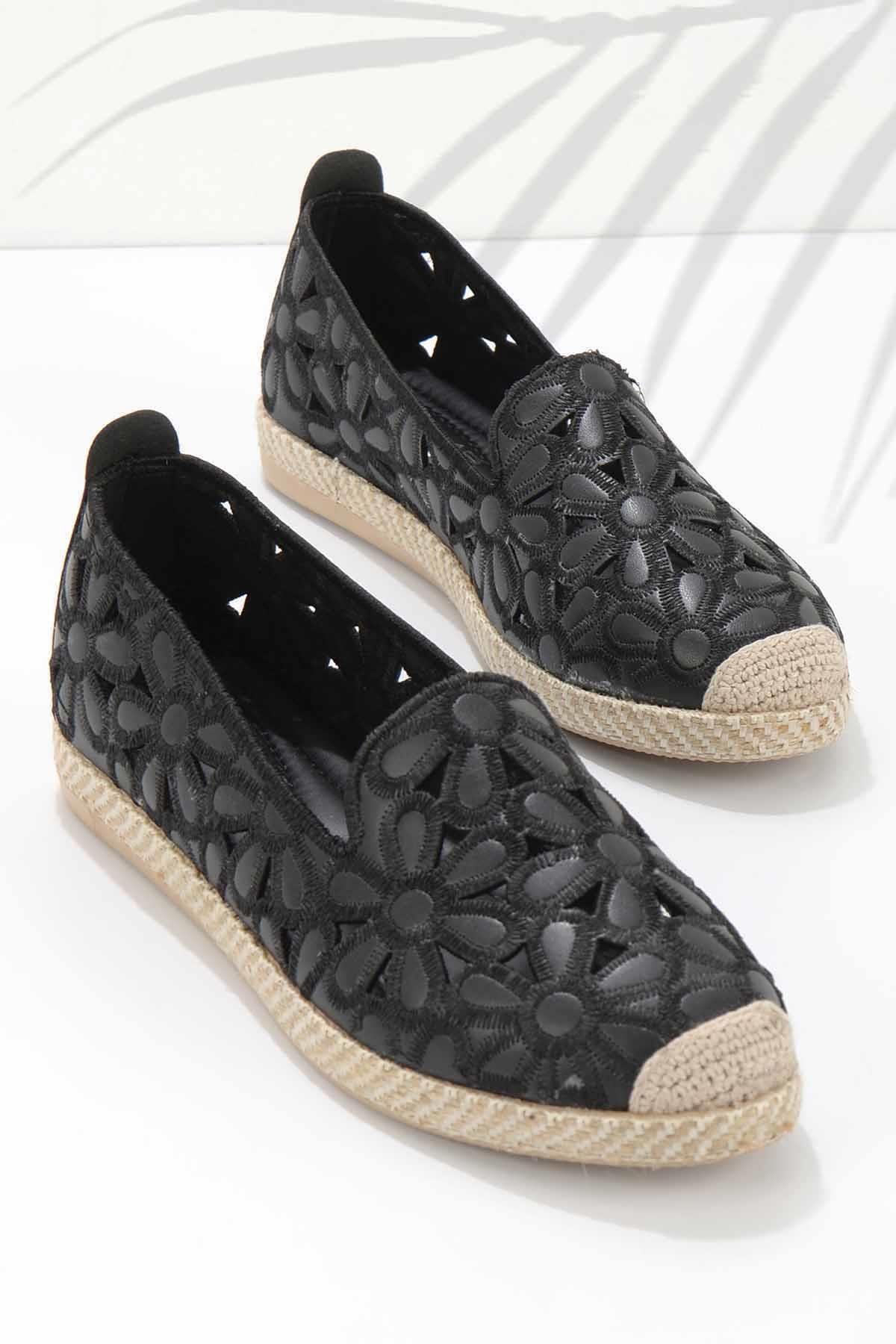 Siyah  Kadın Espadril K01117092309