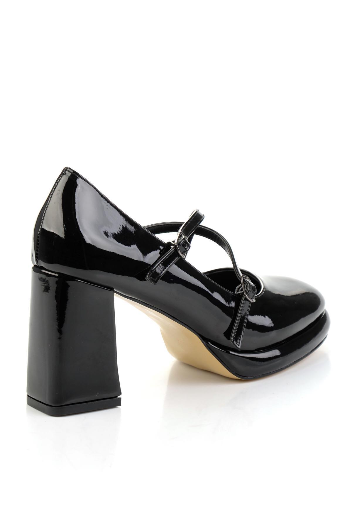 Siyah  Kadın Klasik Topuklu Ayakkabı K01231455698