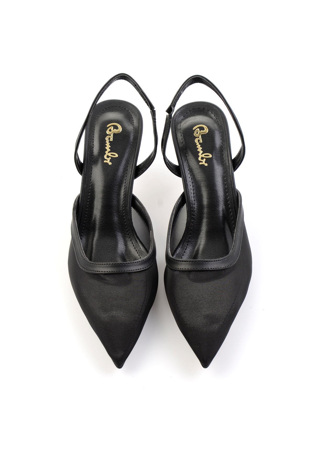 Siyah  Kadın Klasik Topuklu Ayakkabı K01209310522