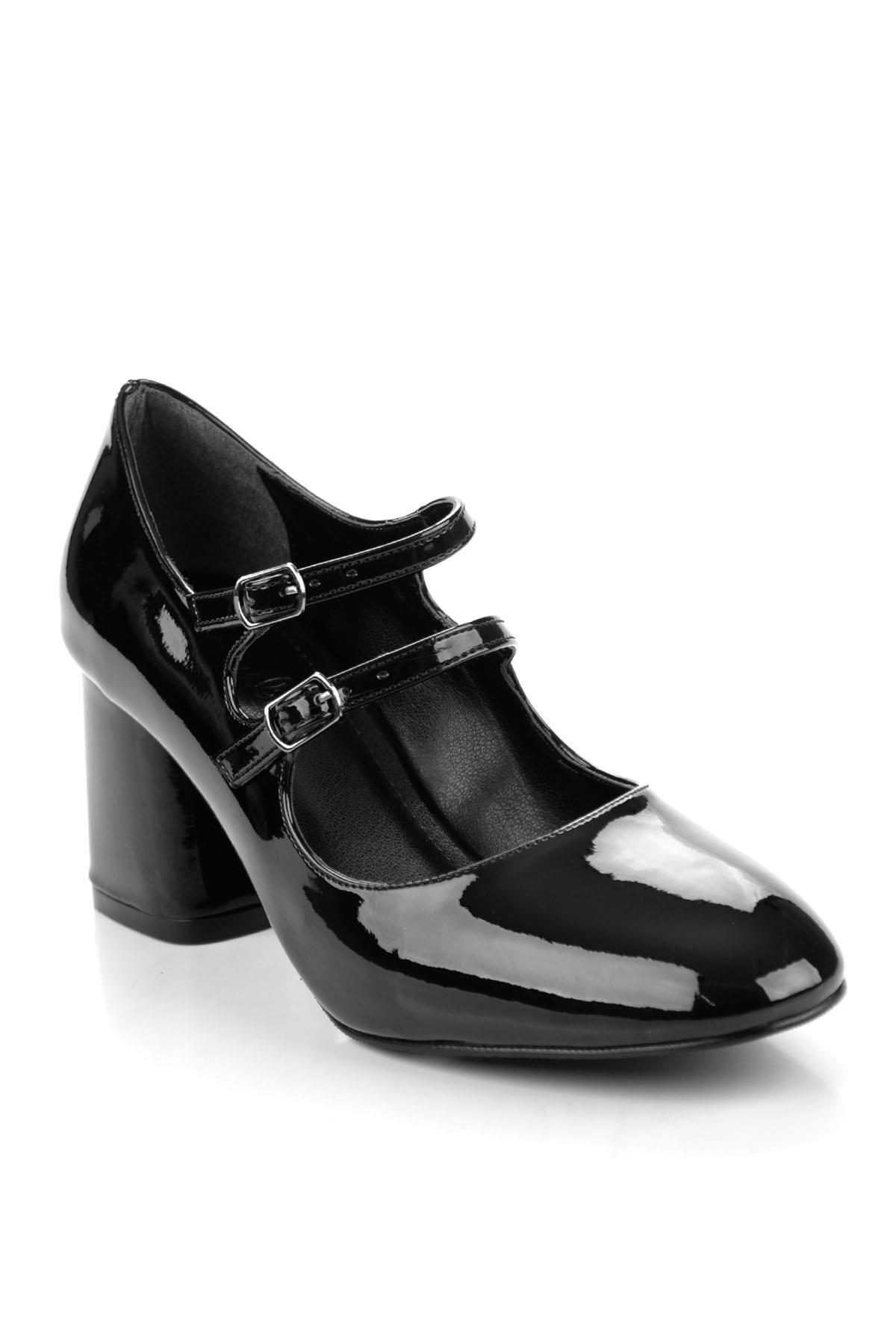 Siyah  Kadın Klasik Topuklu Ayakkabı K01565016398