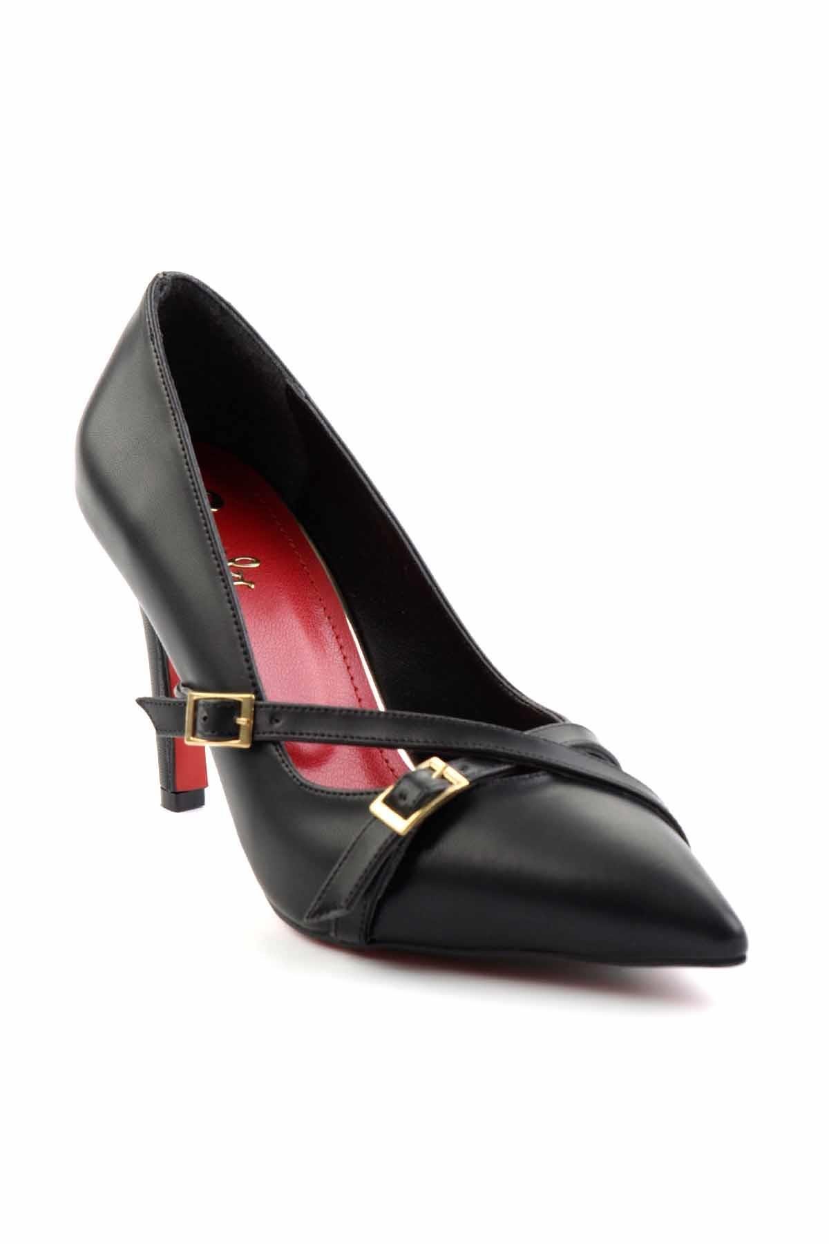 Siyah  Kadın Klasik Topuklu Ayakkabı K01231407709