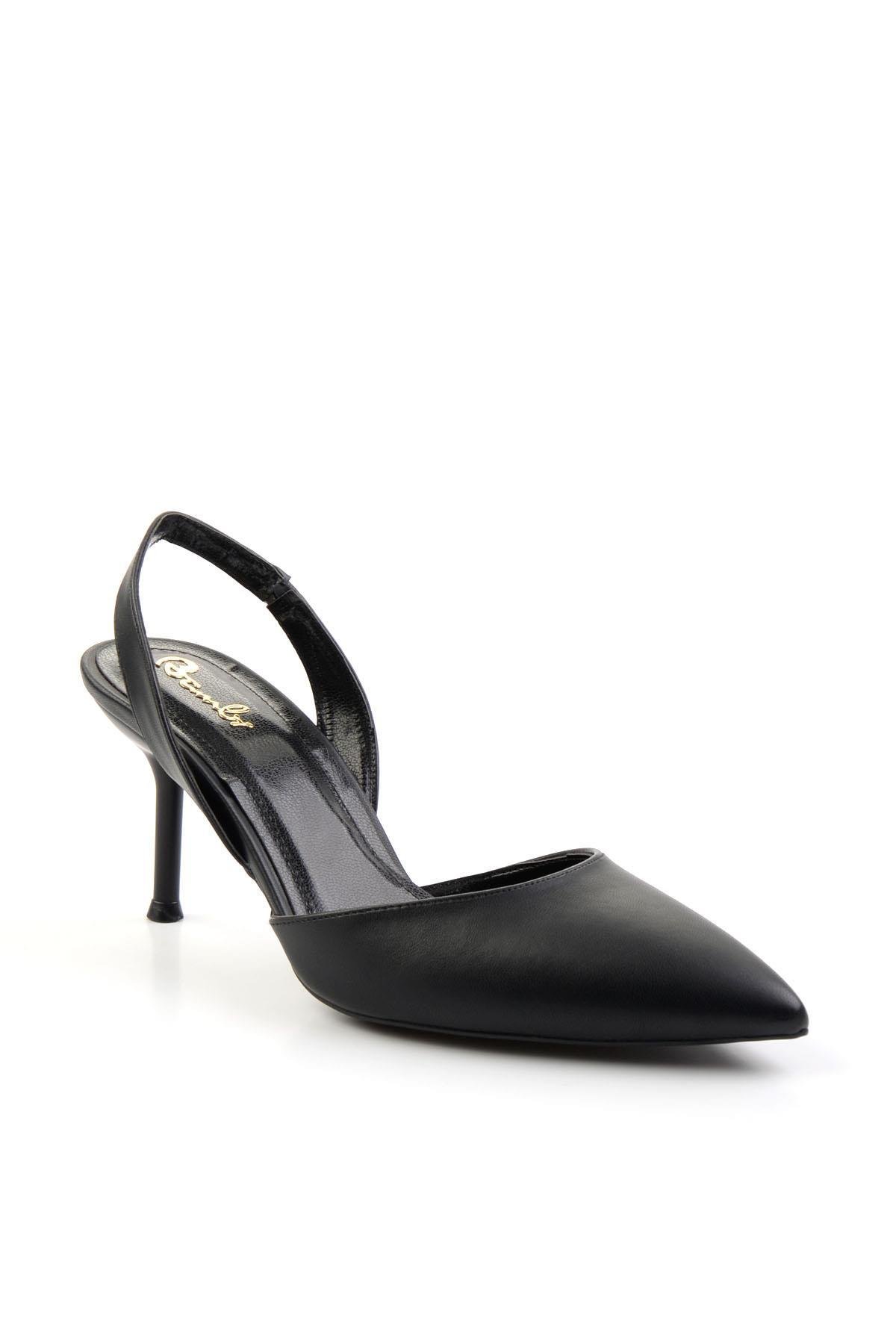 Siyah  Kadın Klasik Topuklu Ayakkabı K01209041009