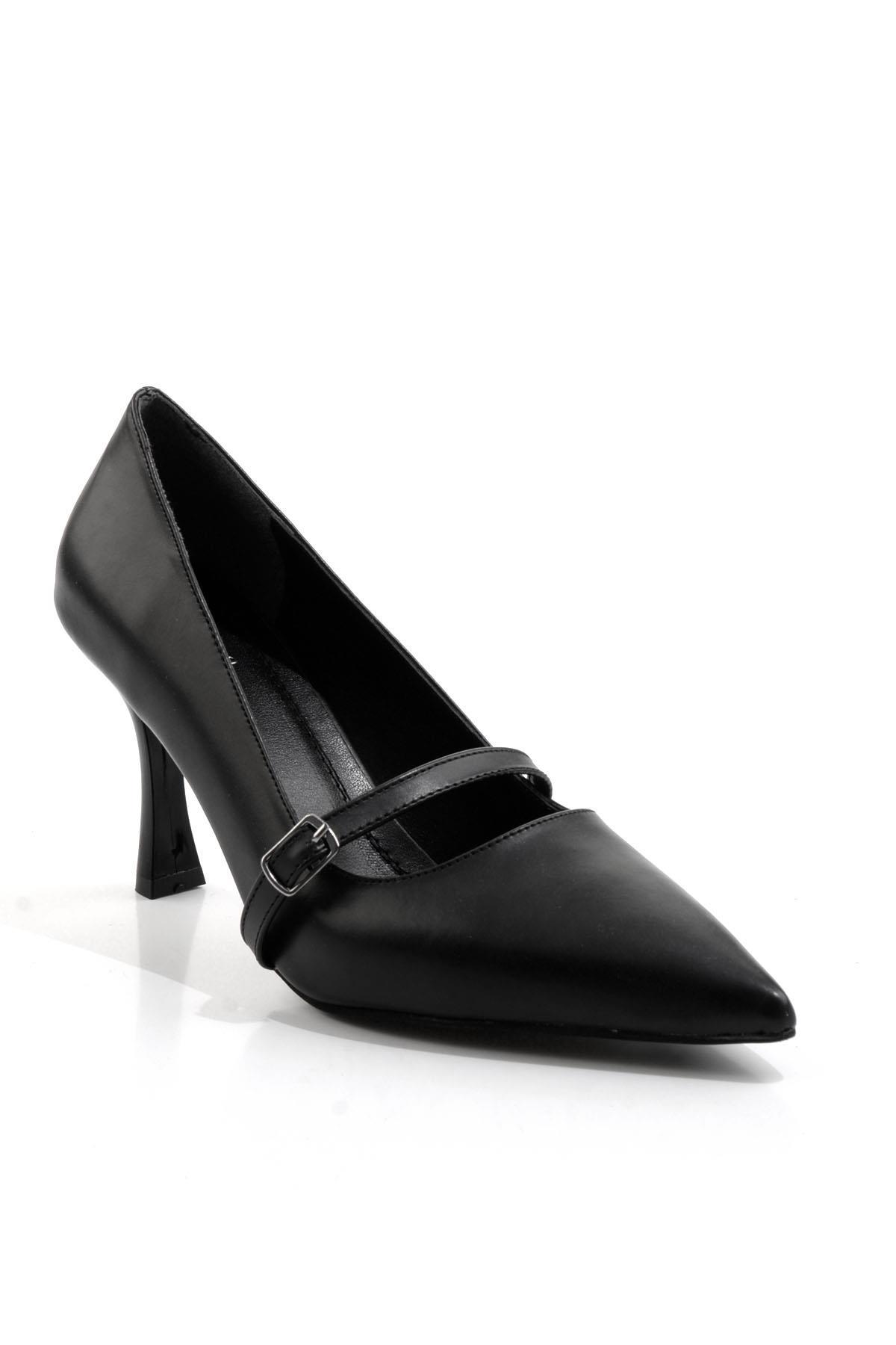 Siyah  Kadın Klasik Topuklu Ayakkabı K01823060609
