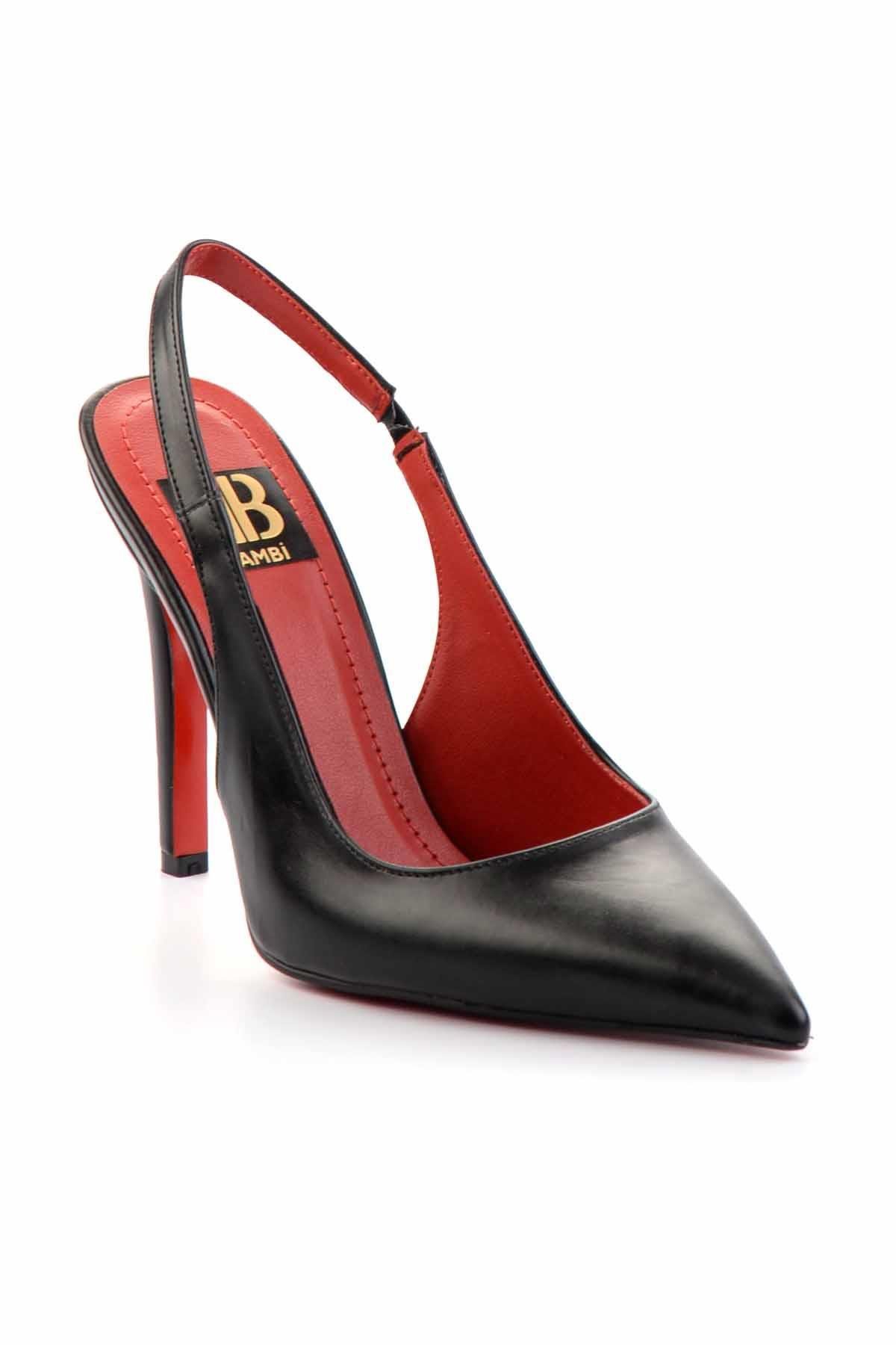 Siyah  Kadın Klasik Topuklu Ayakkabı K01455018209