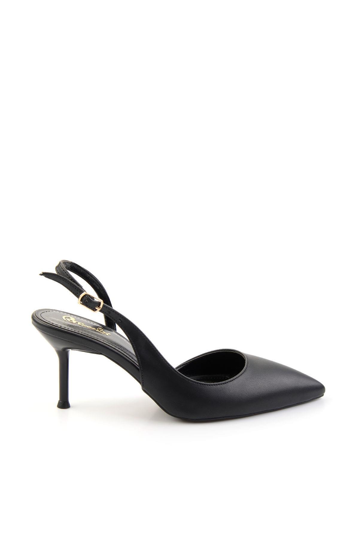 Siyah  Kadın Klasik Topuklu Ayakkabı K01209075009