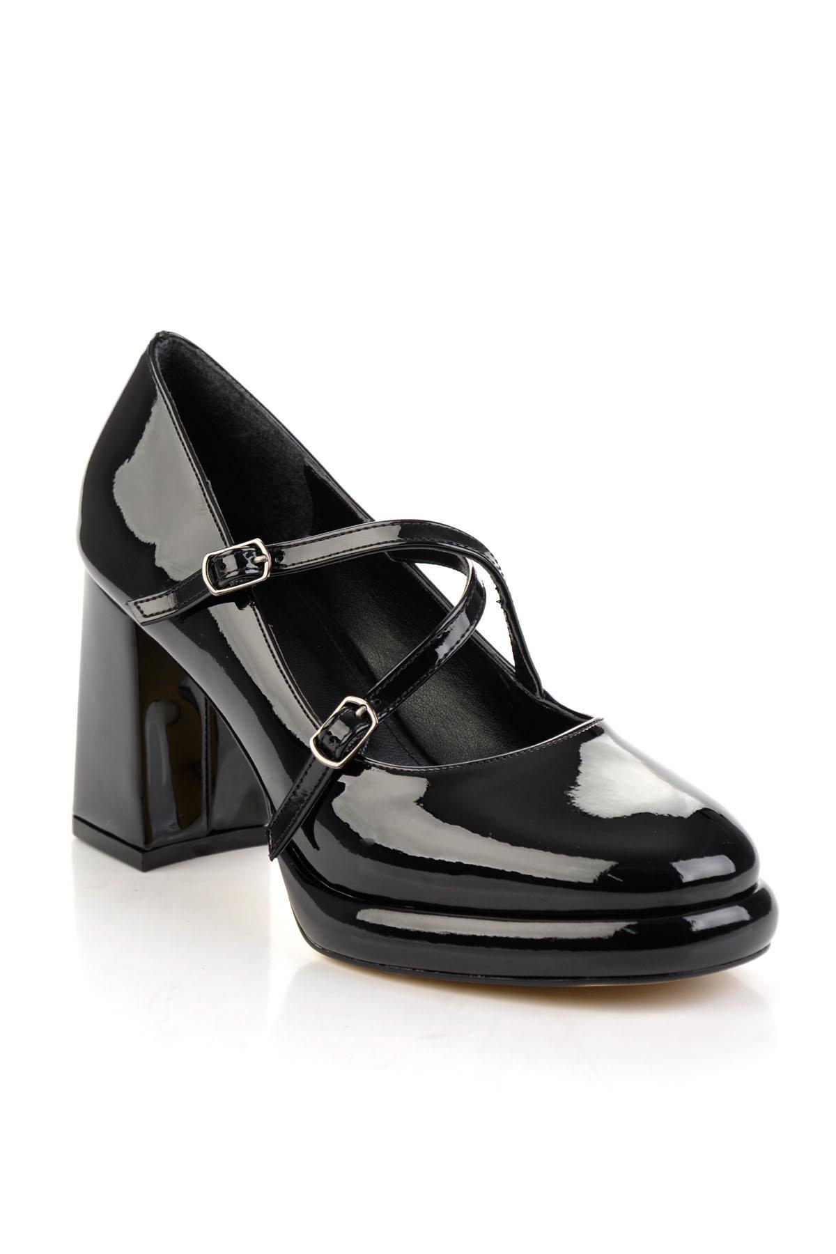 Siyah  Kadın Klasik Topuklu Ayakkabı K01231455698