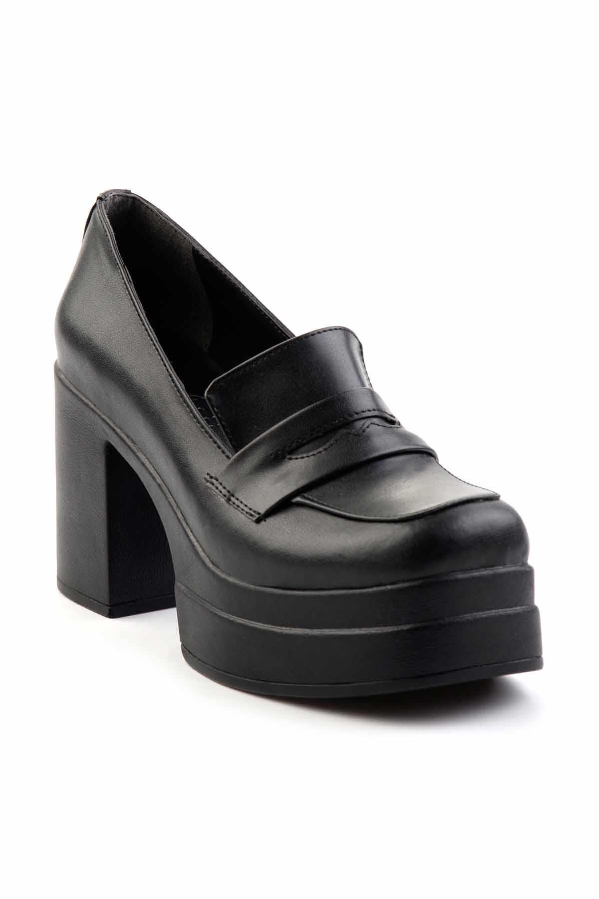 Siyah  Kadın Klasik Topuklu Ayakkabı K01181062509