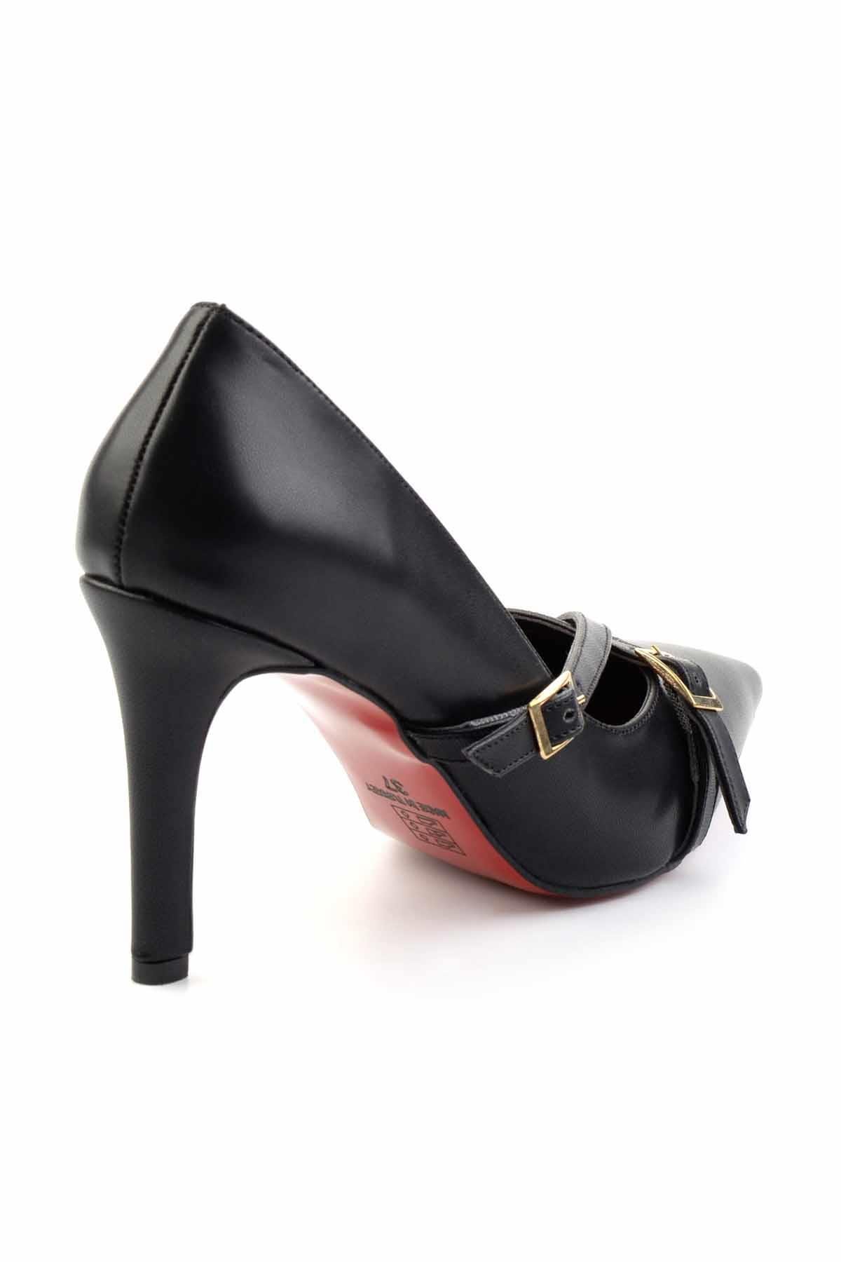 Siyah  Kadın Klasik Topuklu Ayakkabı K01231407709