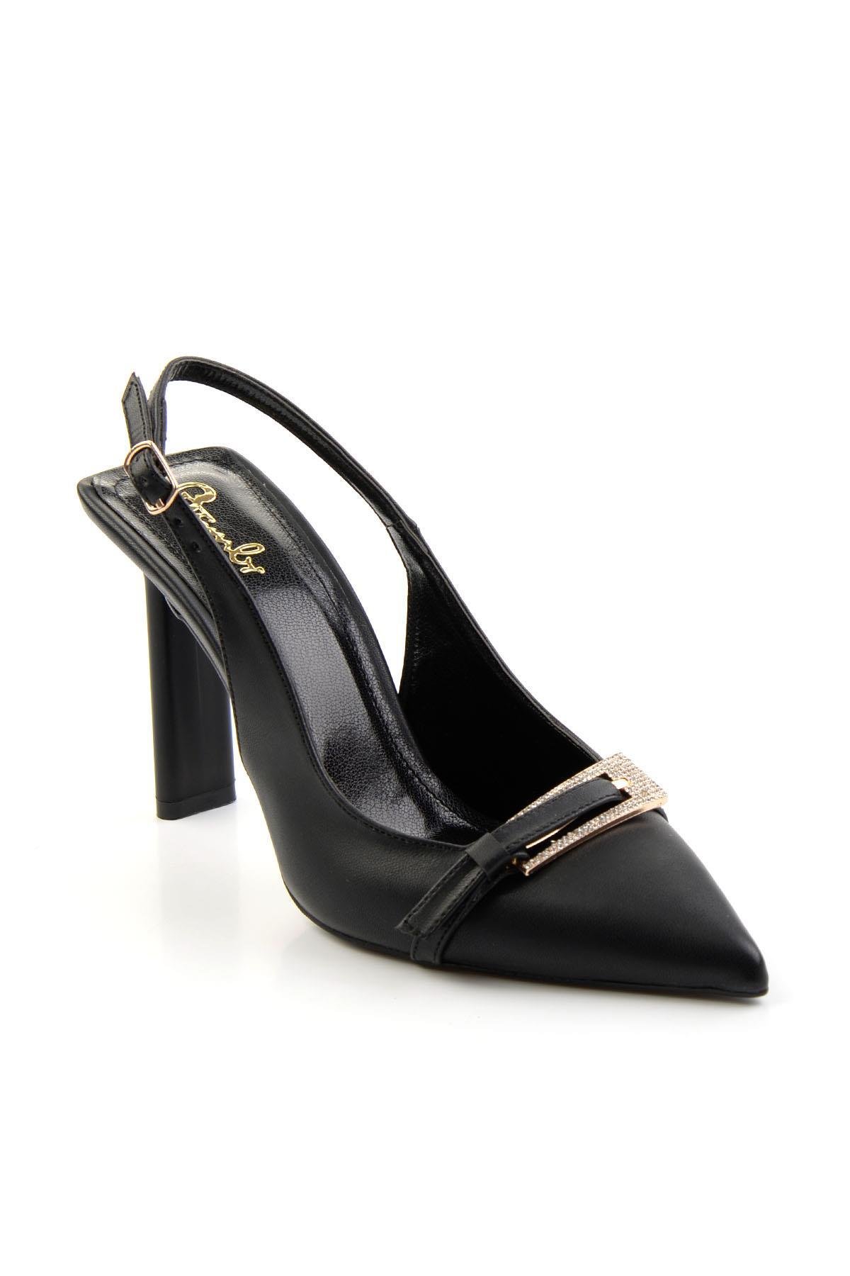 Siyah  Kadın Klasik Topuklu Ayakkabı K01209076009