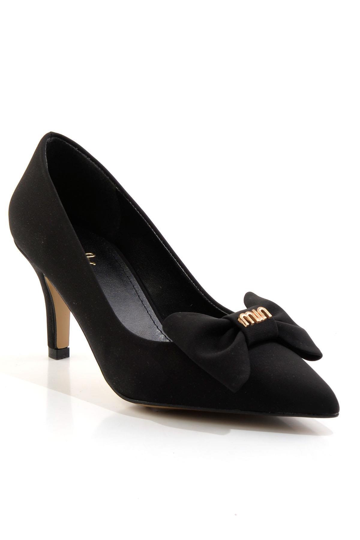 Siyah  Kadın Klasik Topuklu Ayakkabı K01231080504