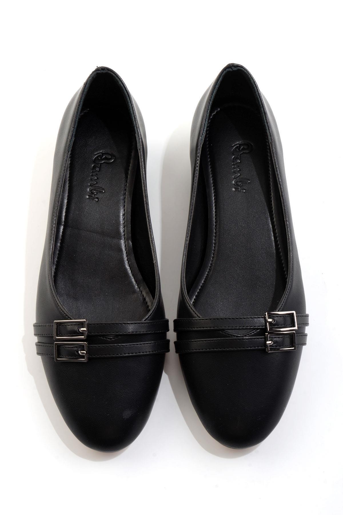 Siyah  Kadın Klasik Topuklu Ayakkabı K01213035309