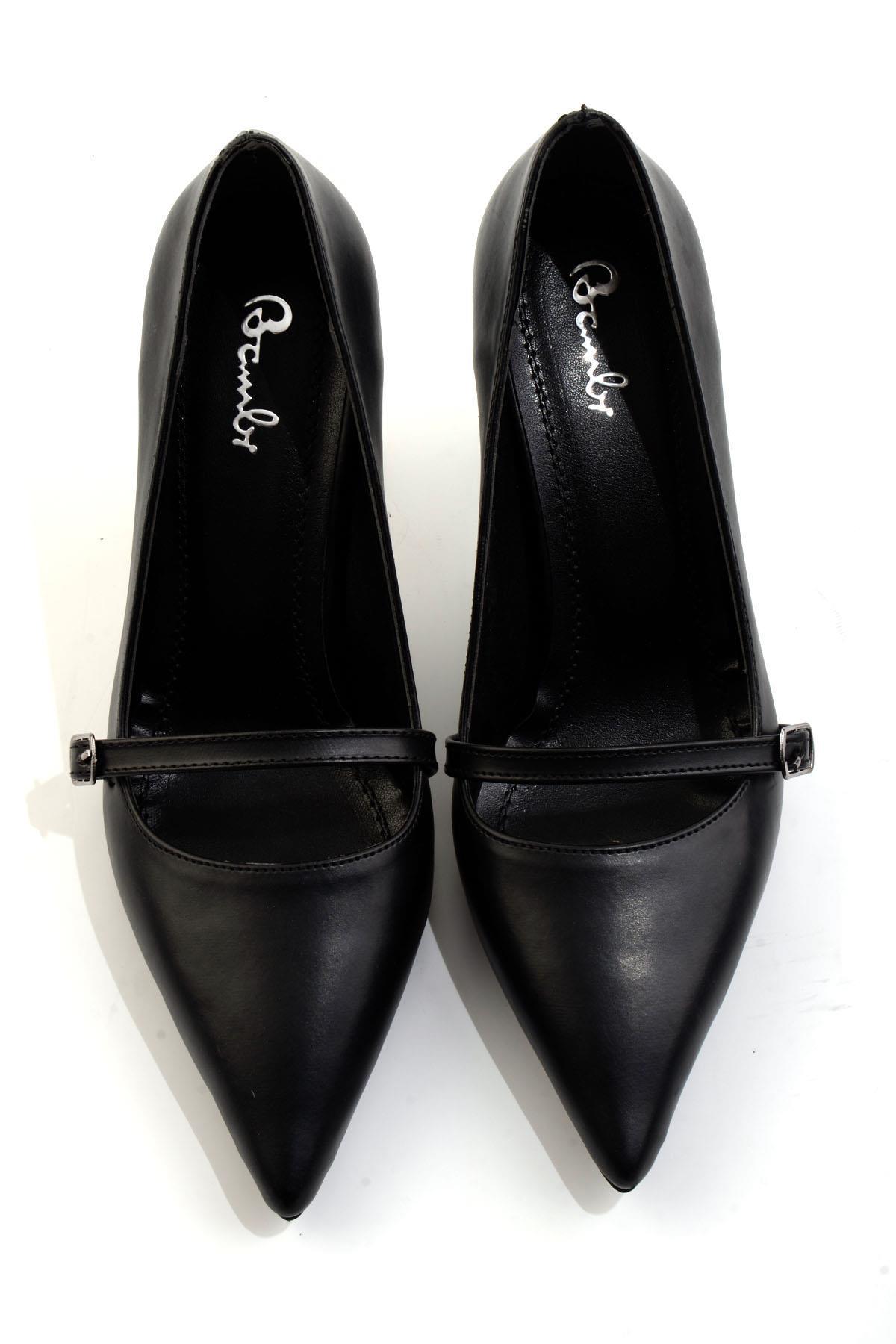 Siyah  Kadın Klasik Topuklu Ayakkabı K01823060509