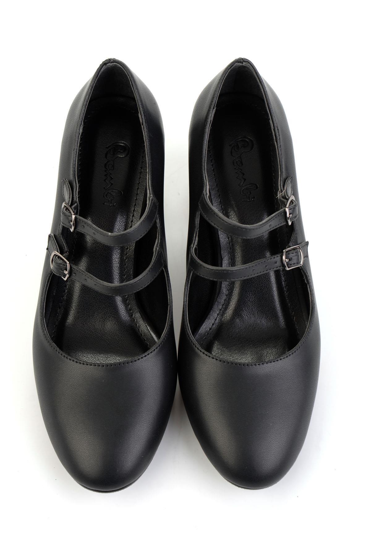 Siyah  Kadın Klasik Topuklu Ayakkabı K01565016309