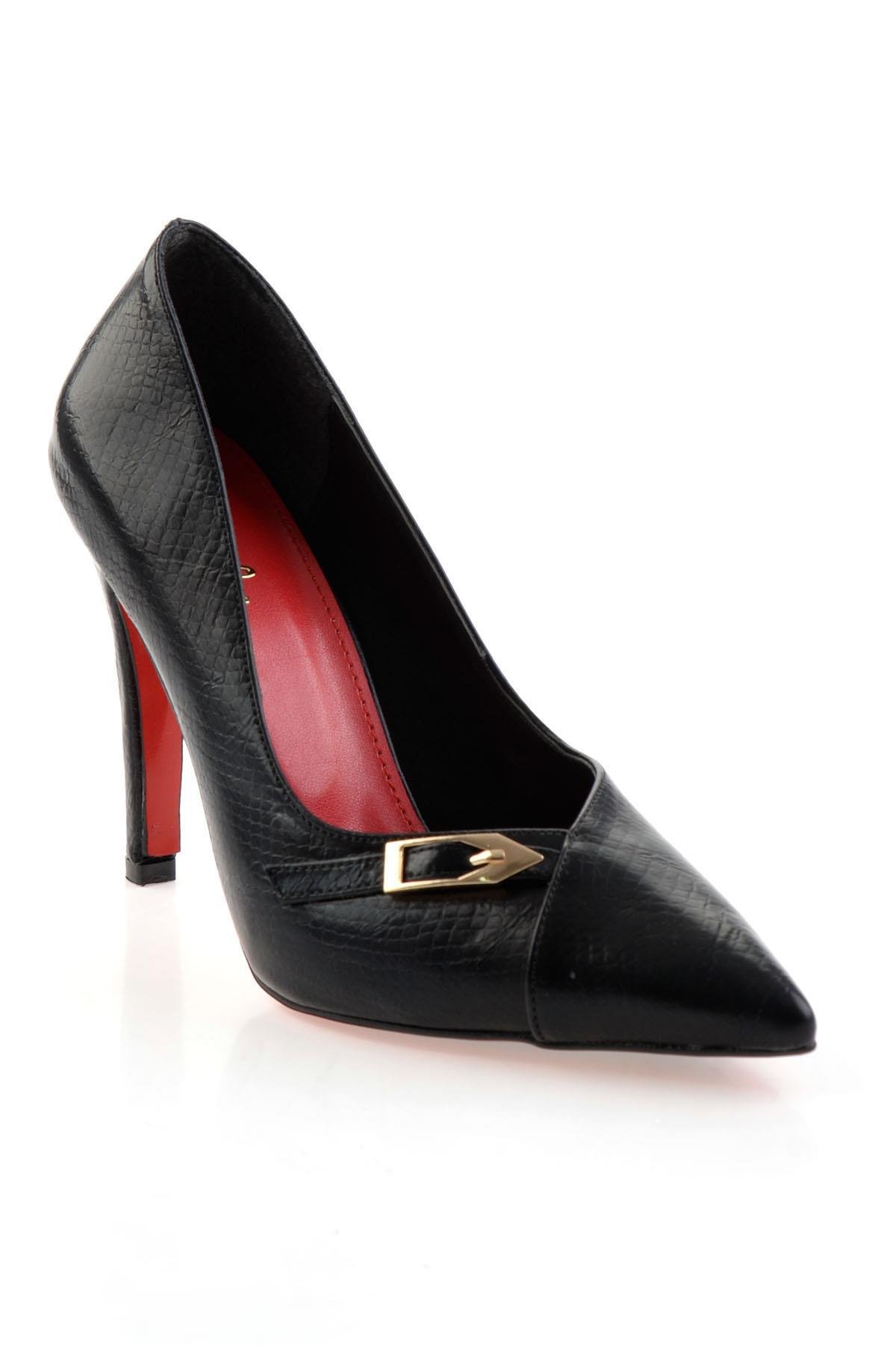 Siyah  Kadın Klasik Topuklu Ayakkabı K01231452807