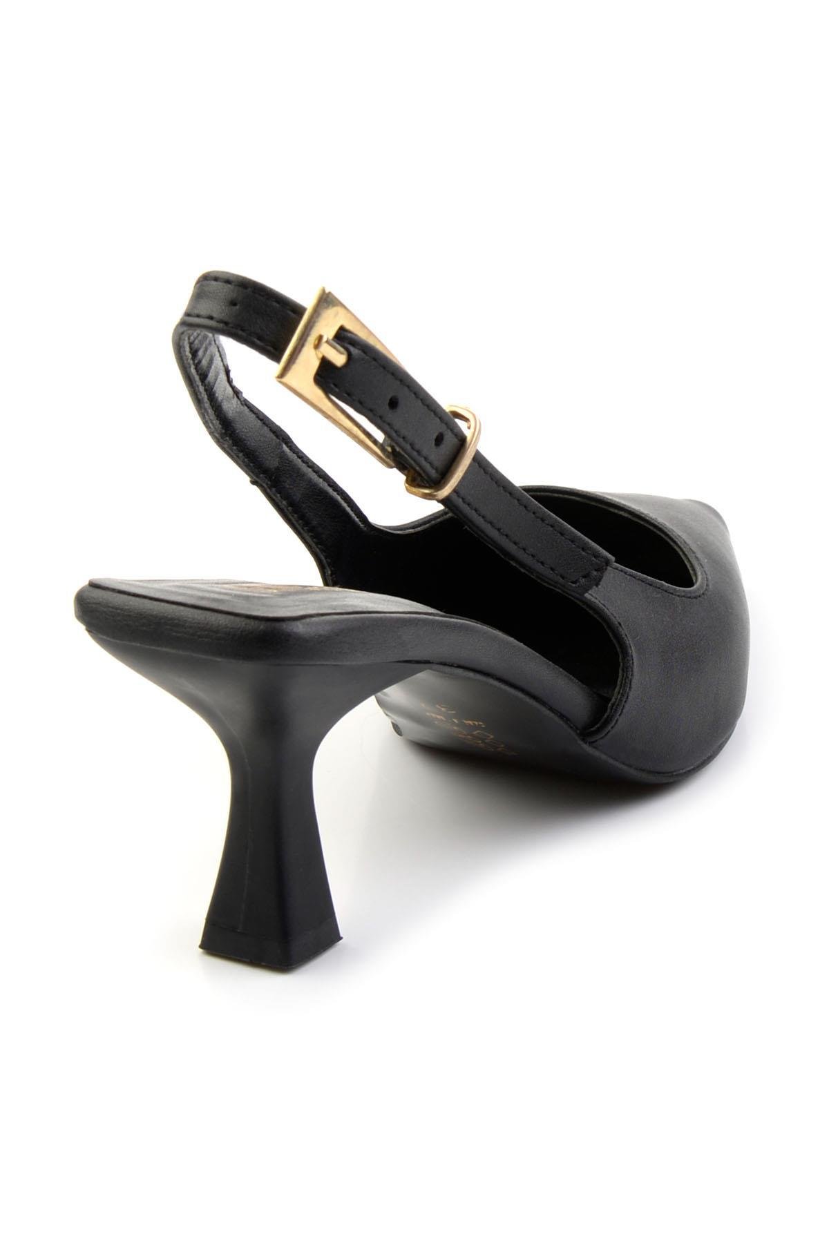 Siyah  Kadın Klasik Topuklu Ayakkabı K01074025109