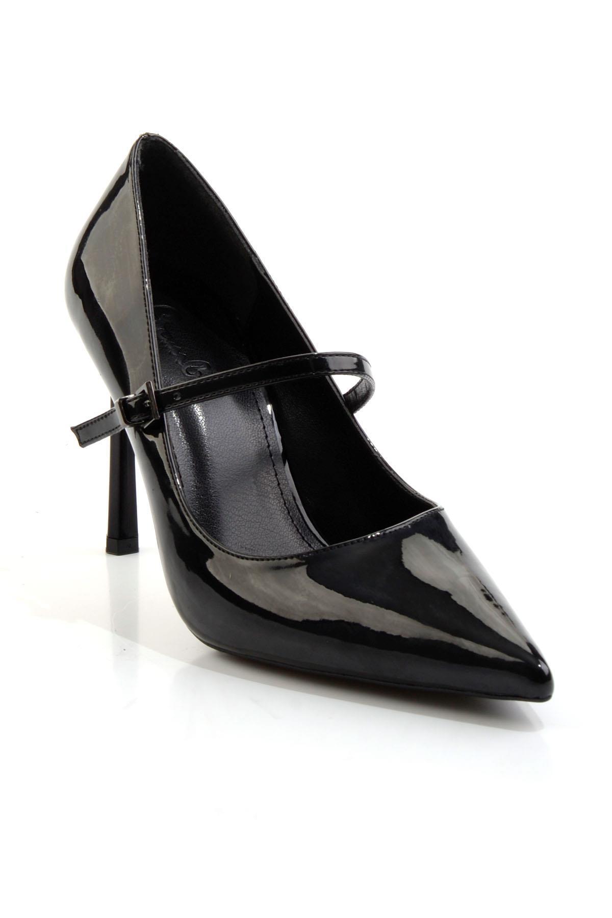 Siyah  Kadın Klasik Topuklu Ayakkabı K01565016298