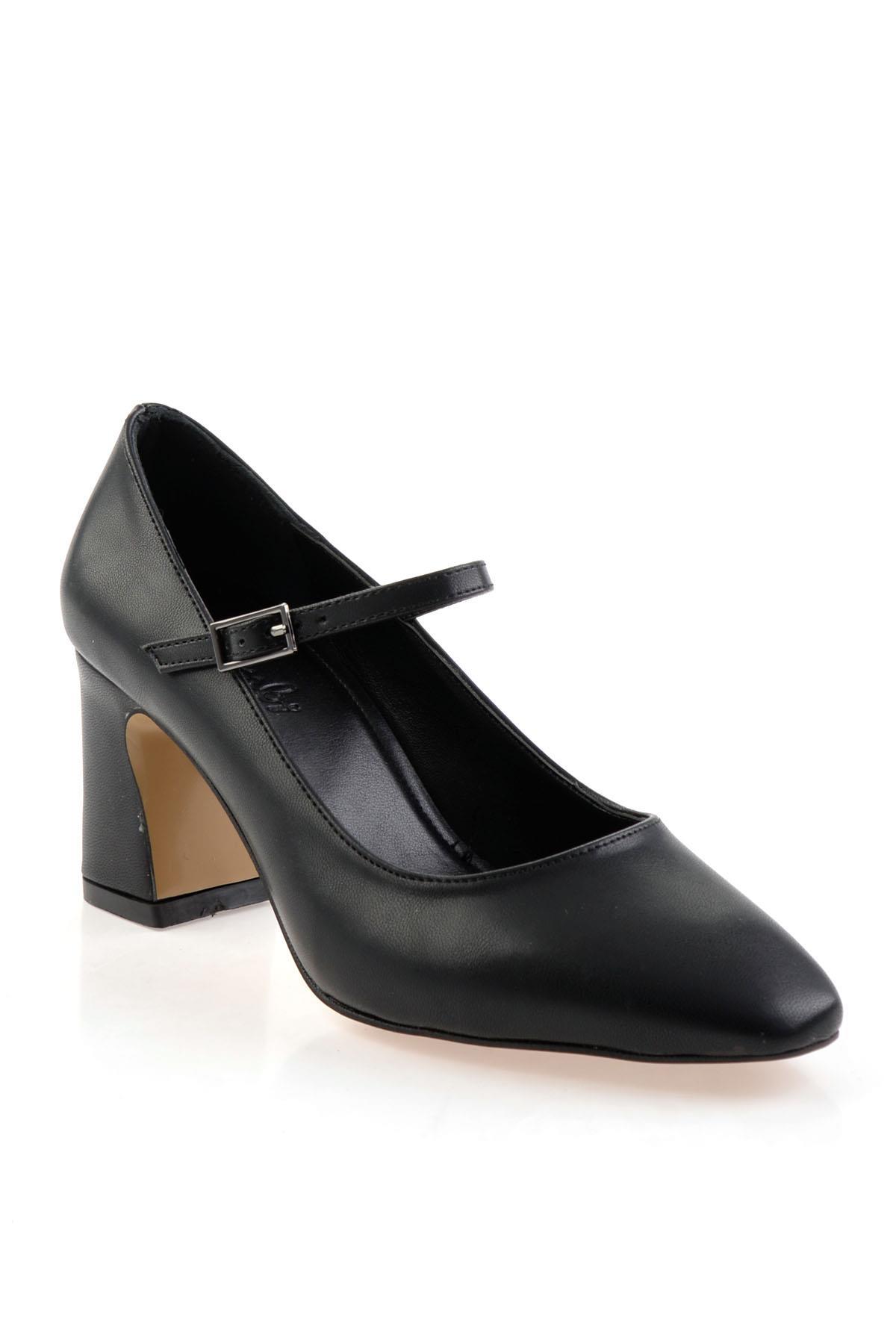 Siyah  Kadın Klasik Topuklu Ayakkabı K01213034609