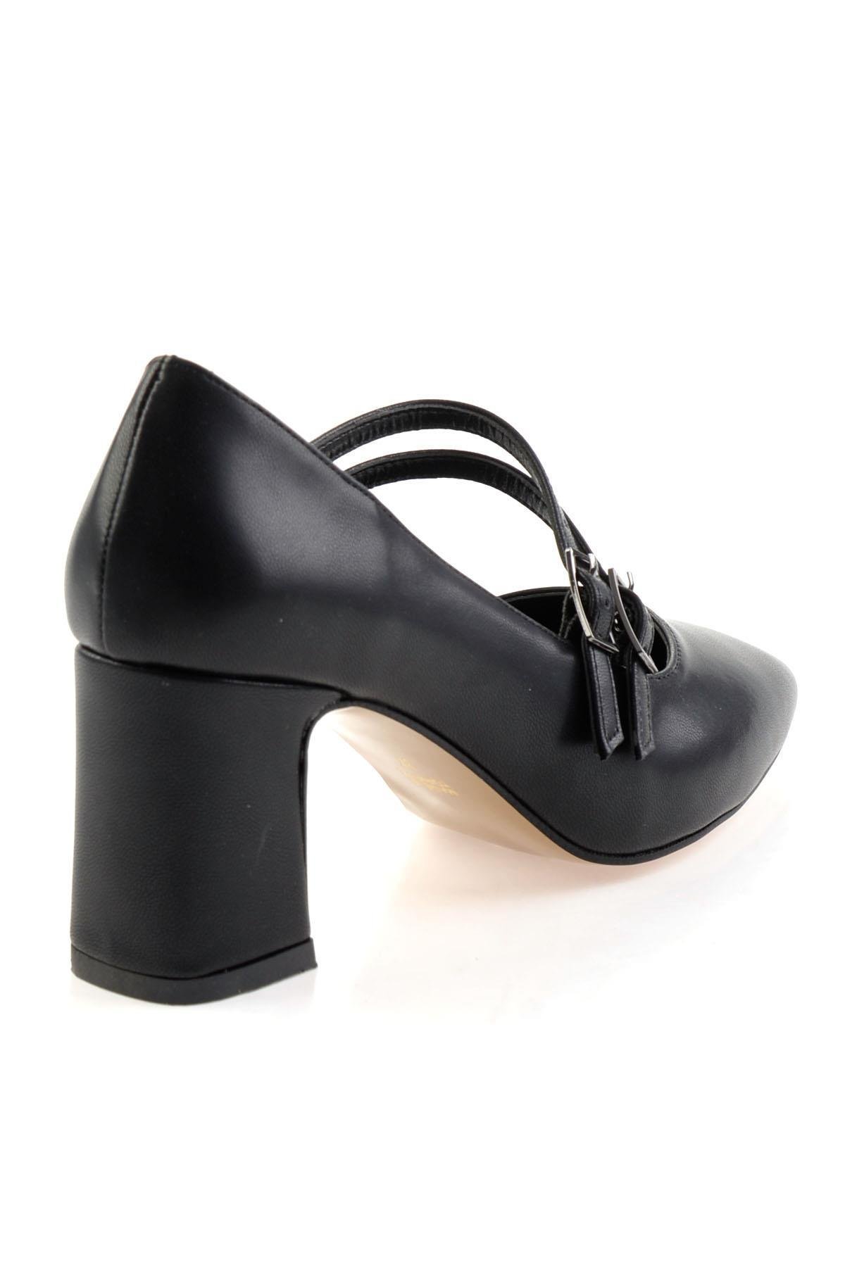 Siyah  Kadın Klasik Topuklu Ayakkabı K01213034509