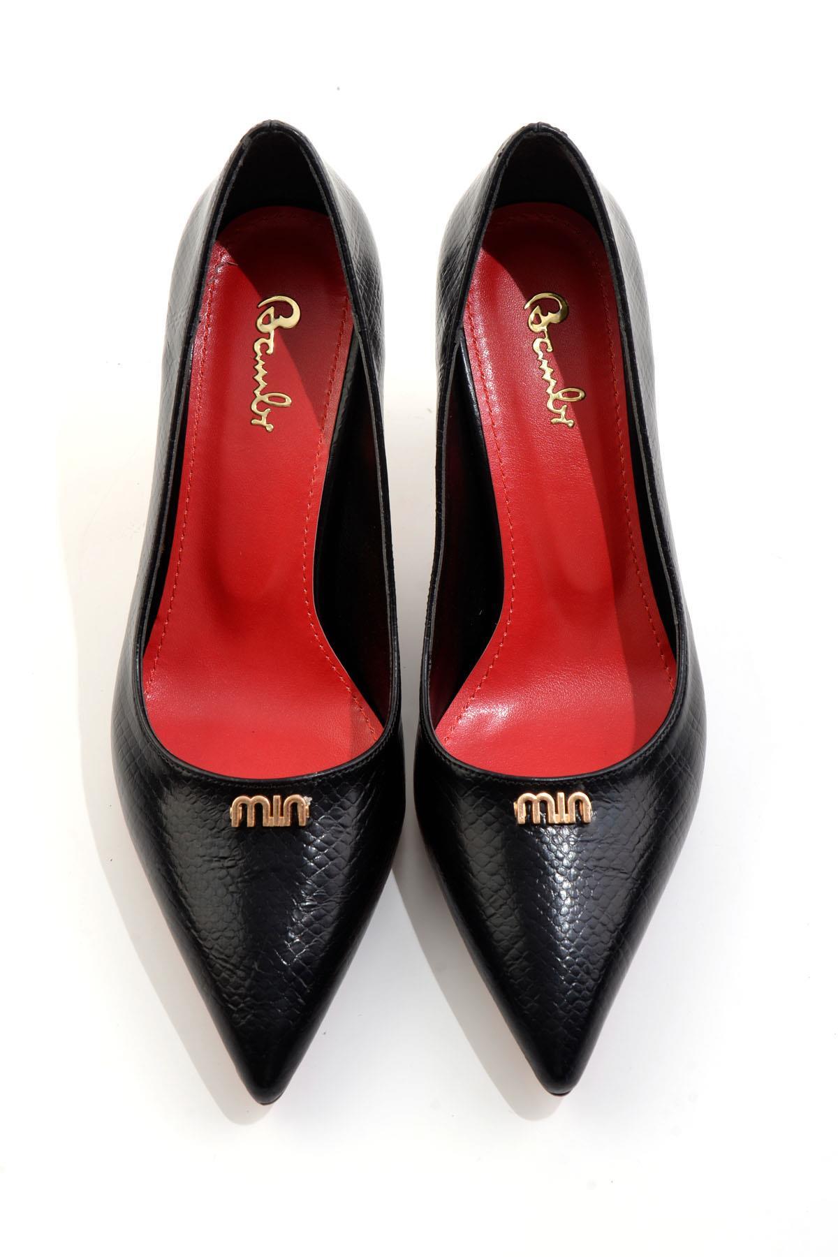 Siyah  Kadın Klasik Topuklu Ayakkabı K01231461707