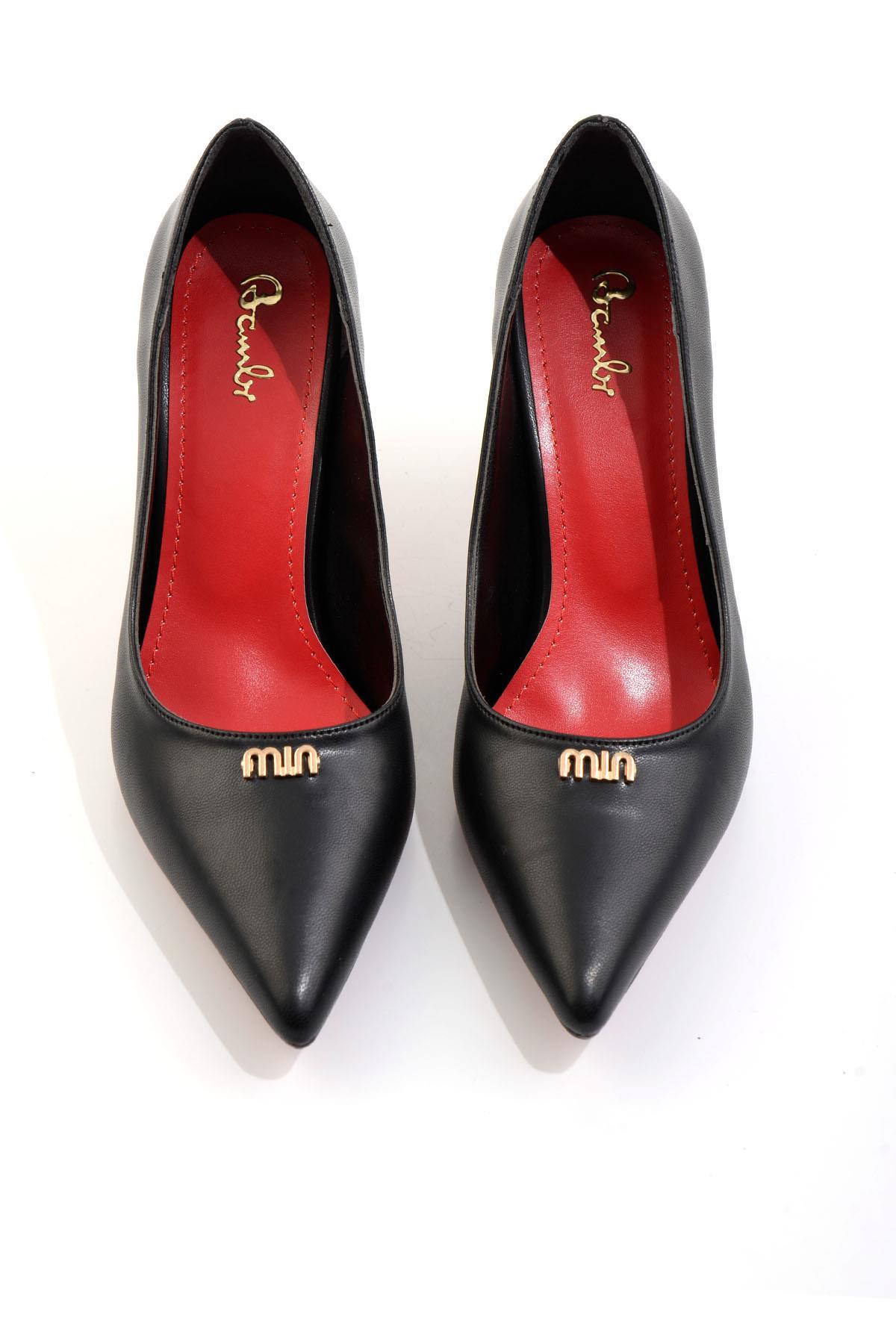 Siyah  Kadın Klasik Topuklu Ayakkabı K01231461709