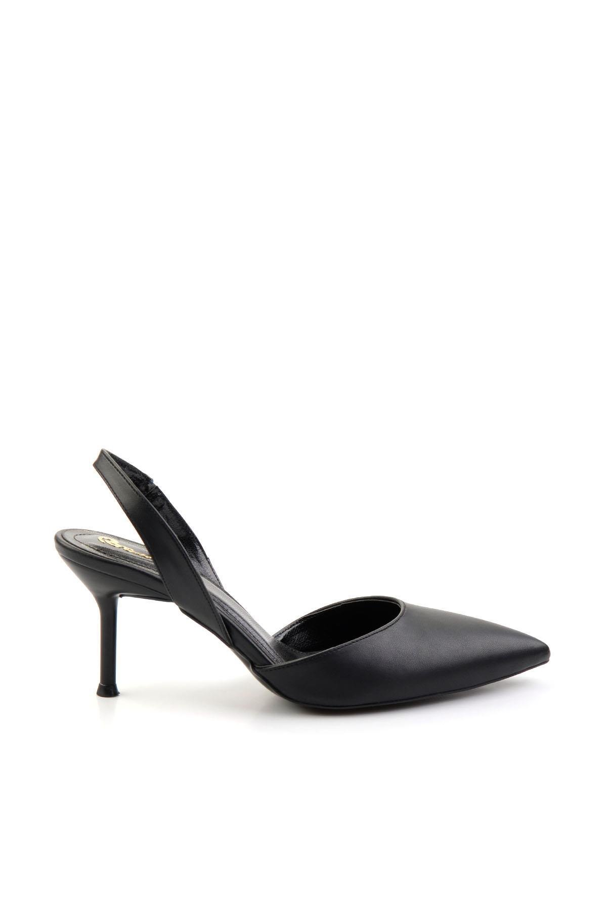 Siyah  Kadın Klasik Topuklu Ayakkabı K01209041009