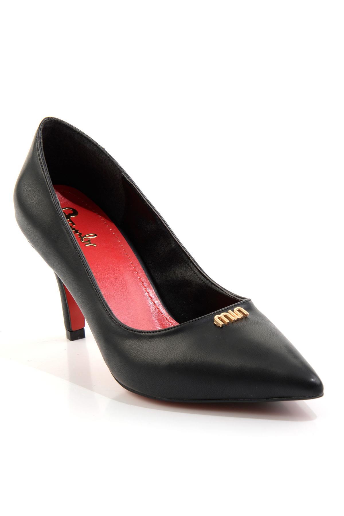 Siyah  Kadın Klasik Topuklu Ayakkabı K01231461709