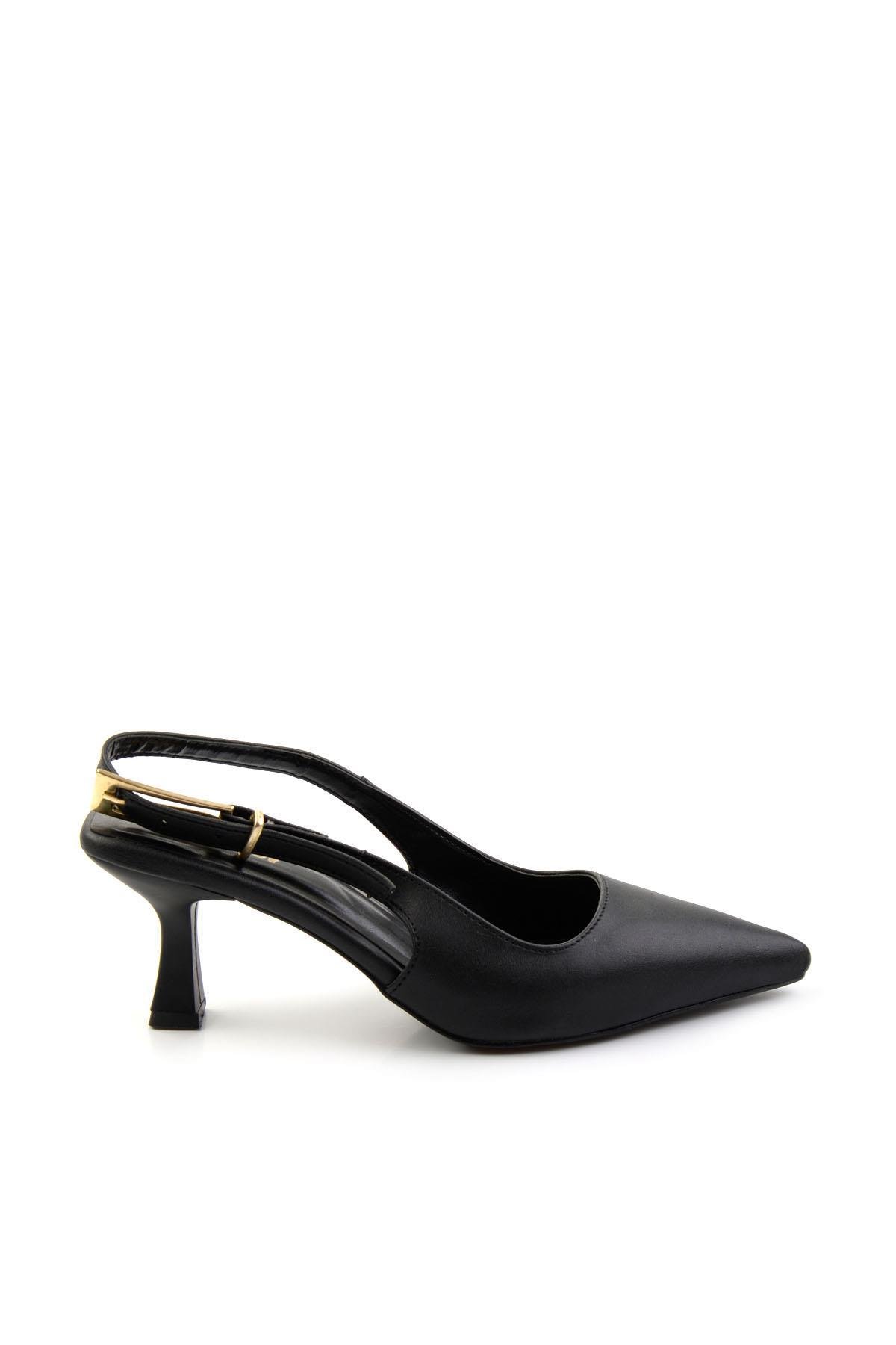 Siyah  Kadın Klasik Topuklu Ayakkabı K01074025109