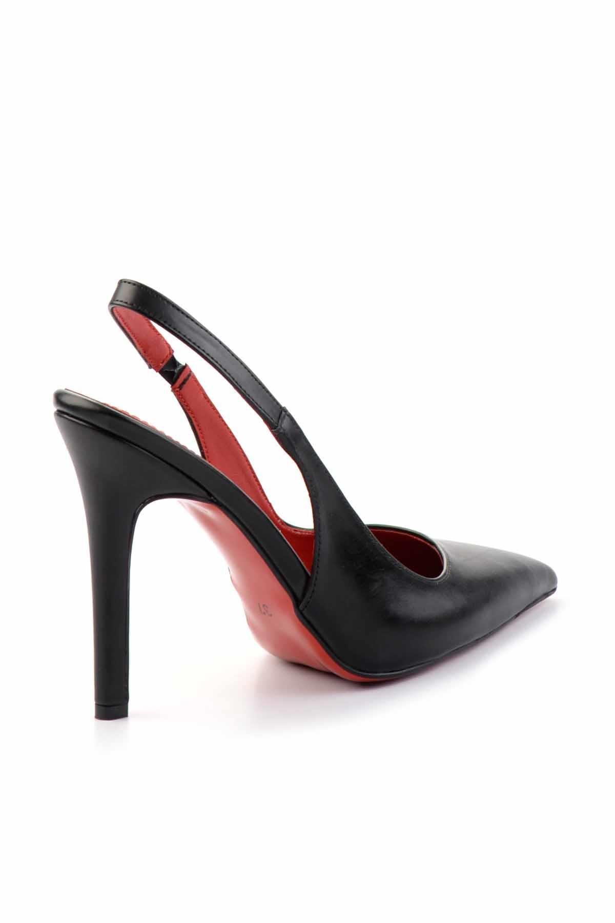 Siyah  Kadın Klasik Topuklu Ayakkabı K01455018209