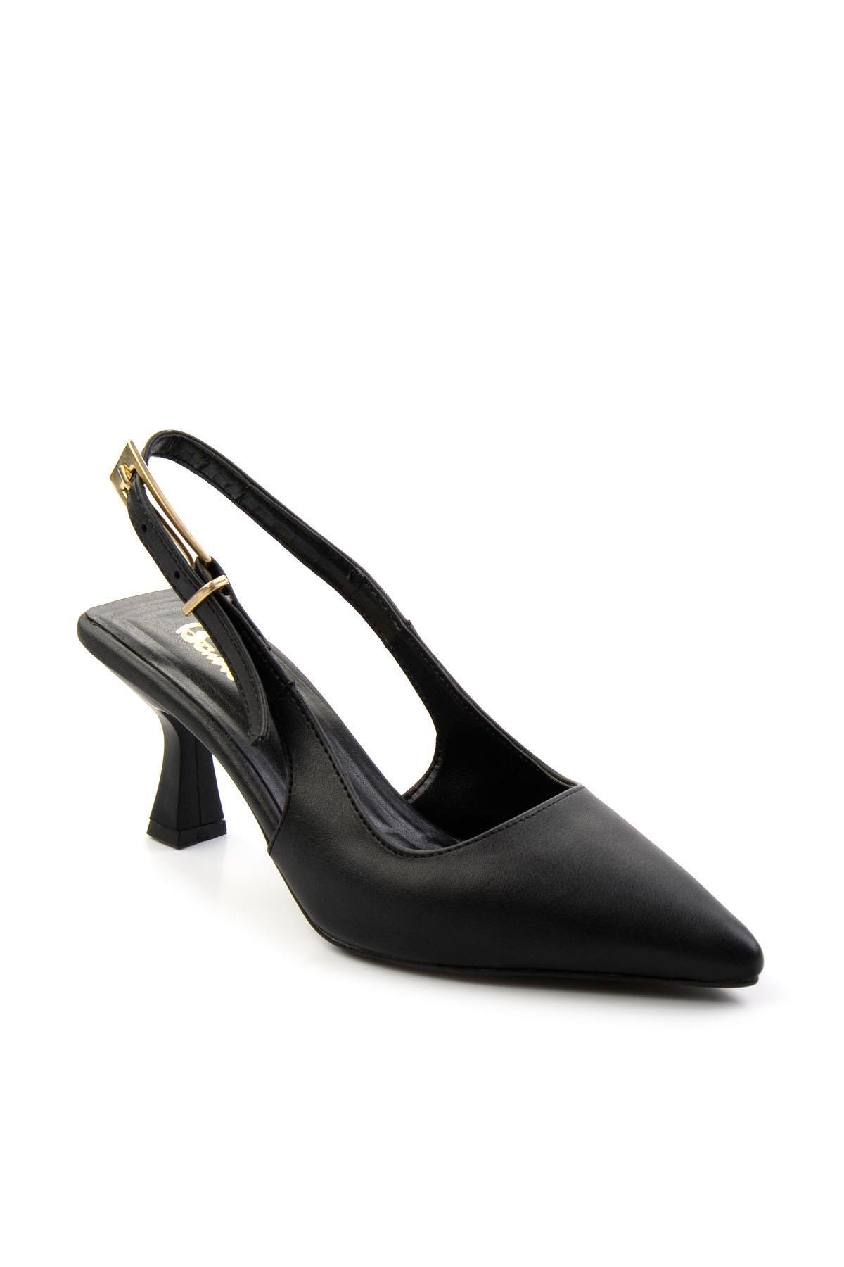 Siyah  Kadın Klasik Topuklu Ayakkabı K01074025109