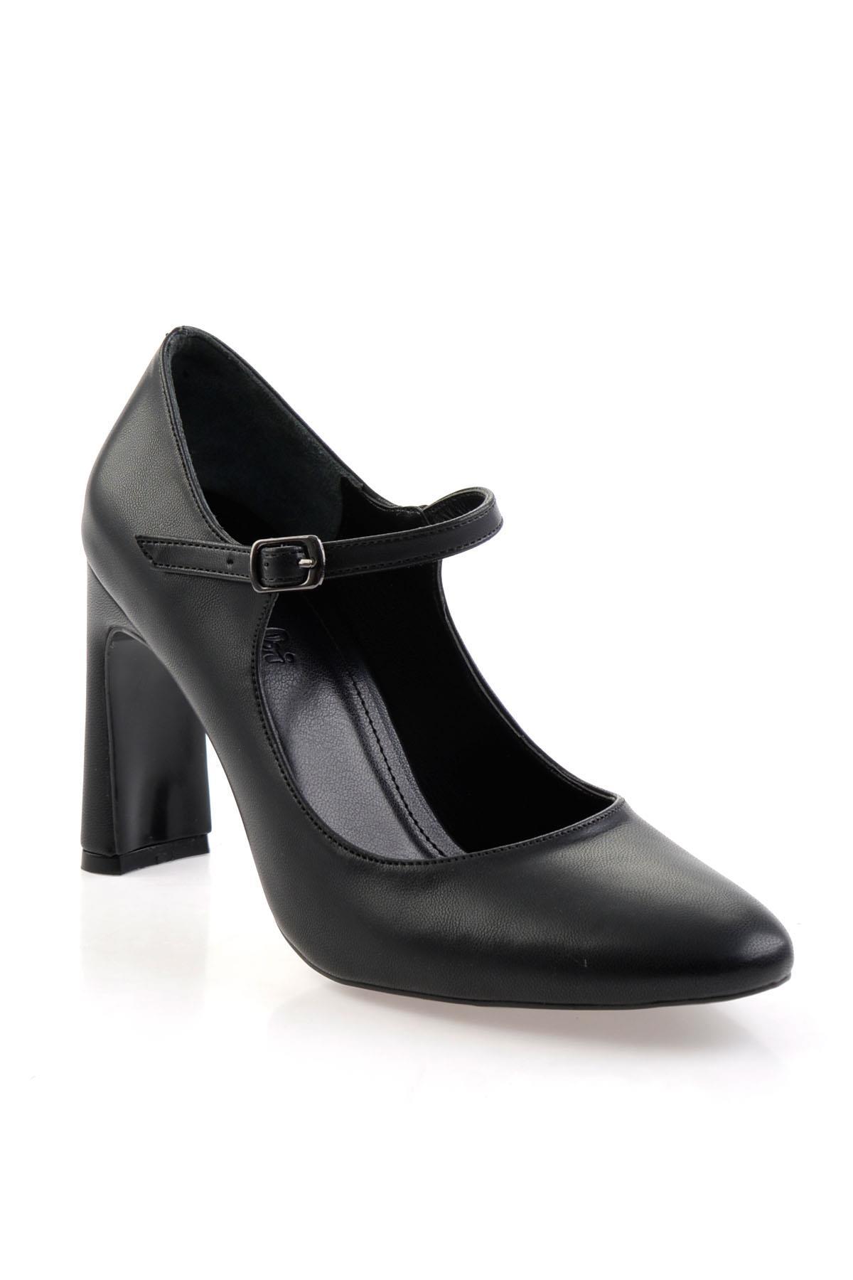 Siyah  Kadın Klasik Topuklu Ayakkabı K01209160509