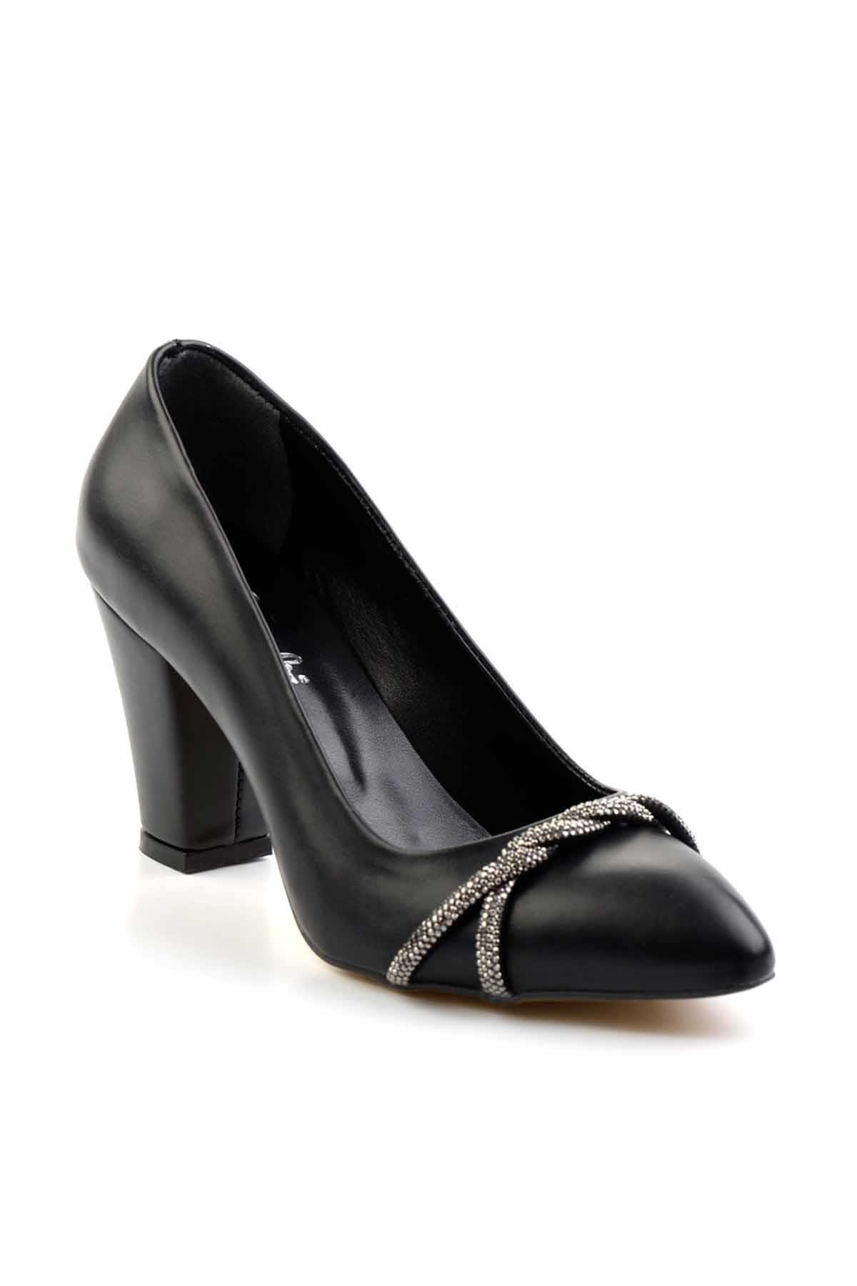 Siyah  Kadın Klasik Topuklu Ayakkabı K01994102009
