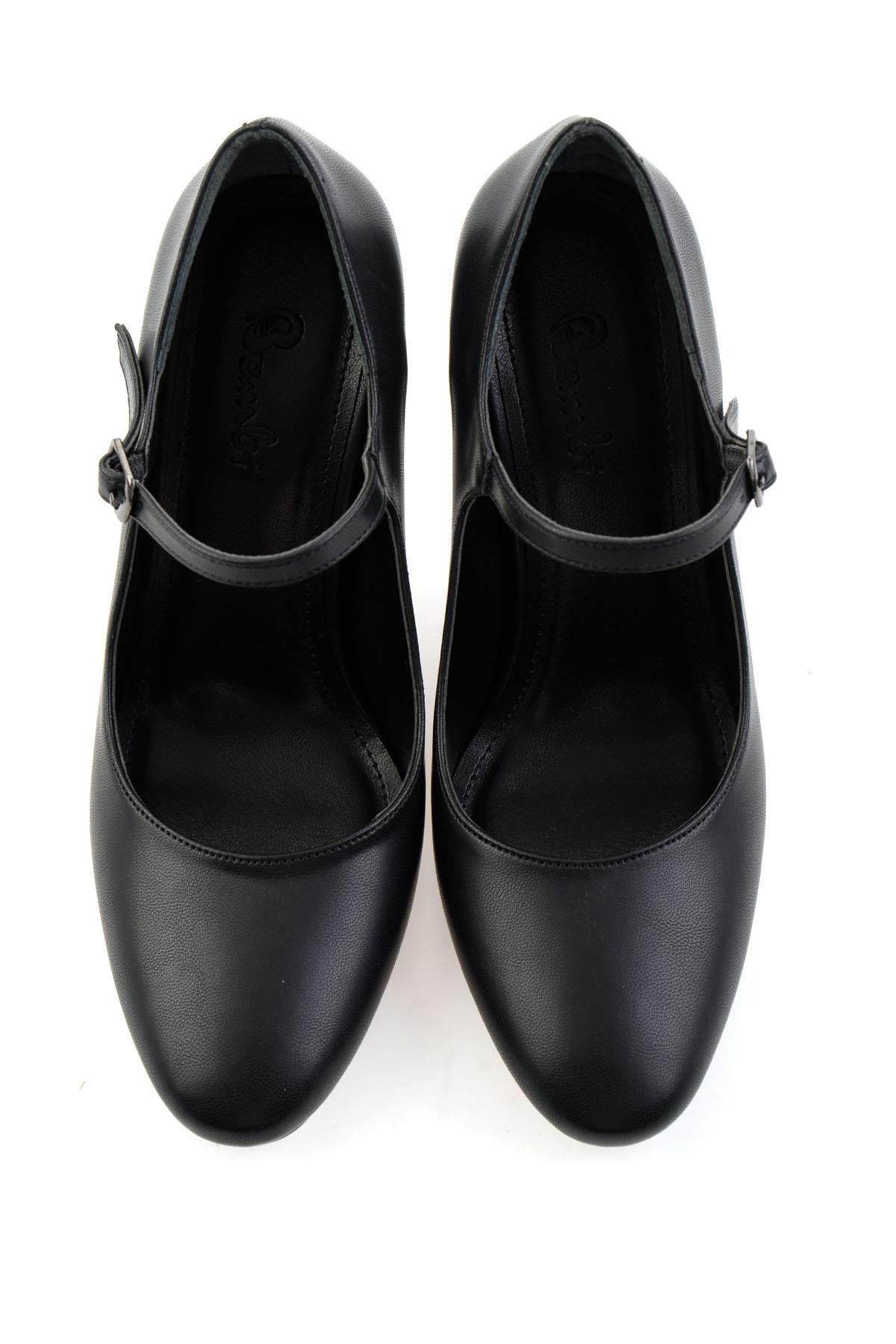 Siyah  Kadın Klasik Topuklu Ayakkabı K01209160509