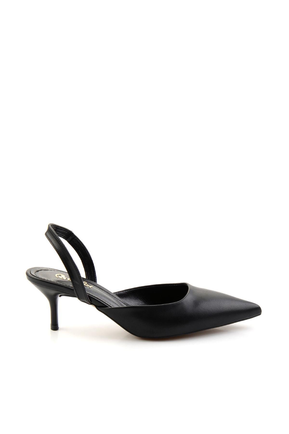 Siyah  Kadın Klasik Topuklu Ayakkabı K01209310509