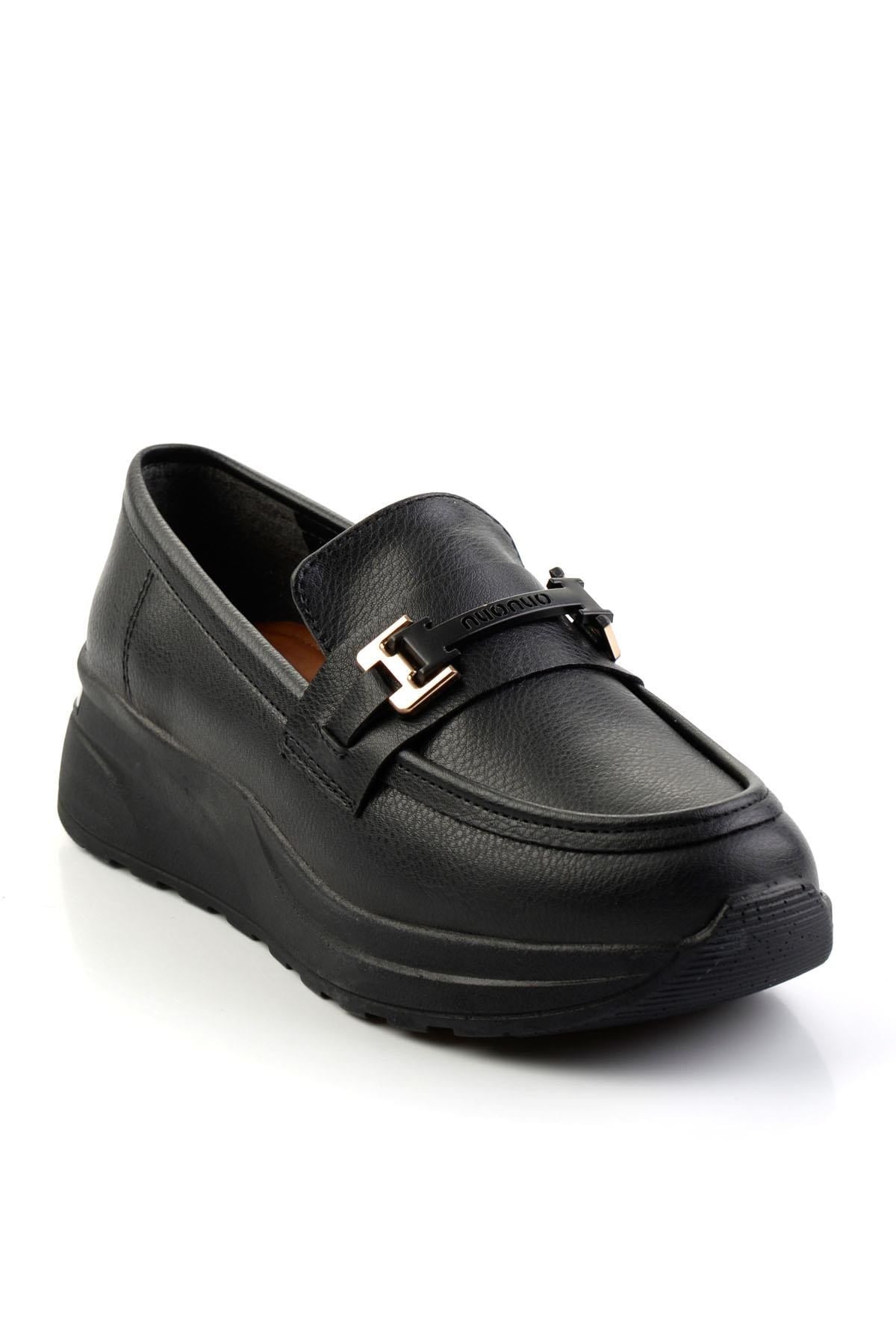 Siyah  Kadın Loafer Ayakkabı K01179769709