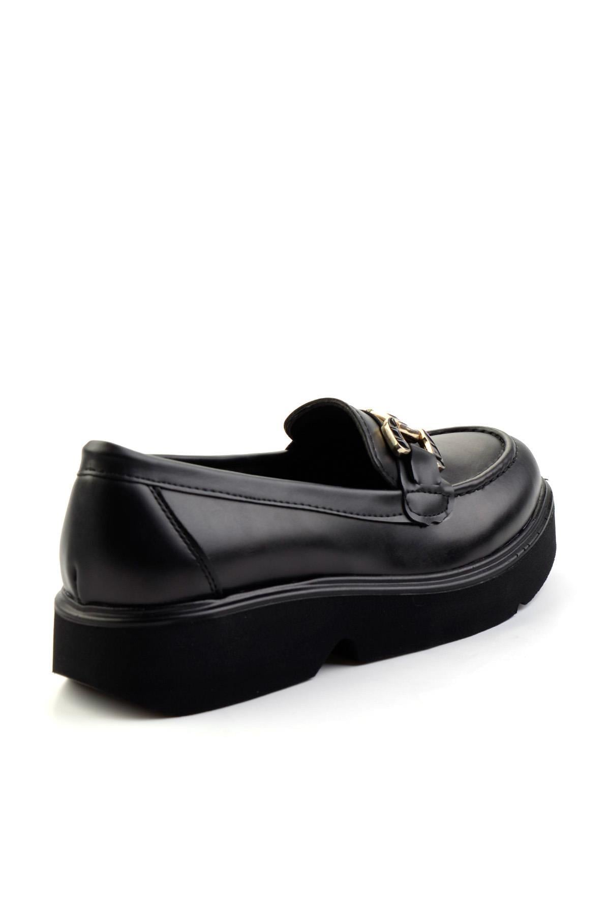 Siyah  Kadın Loafer Ayakkabı K01257069509