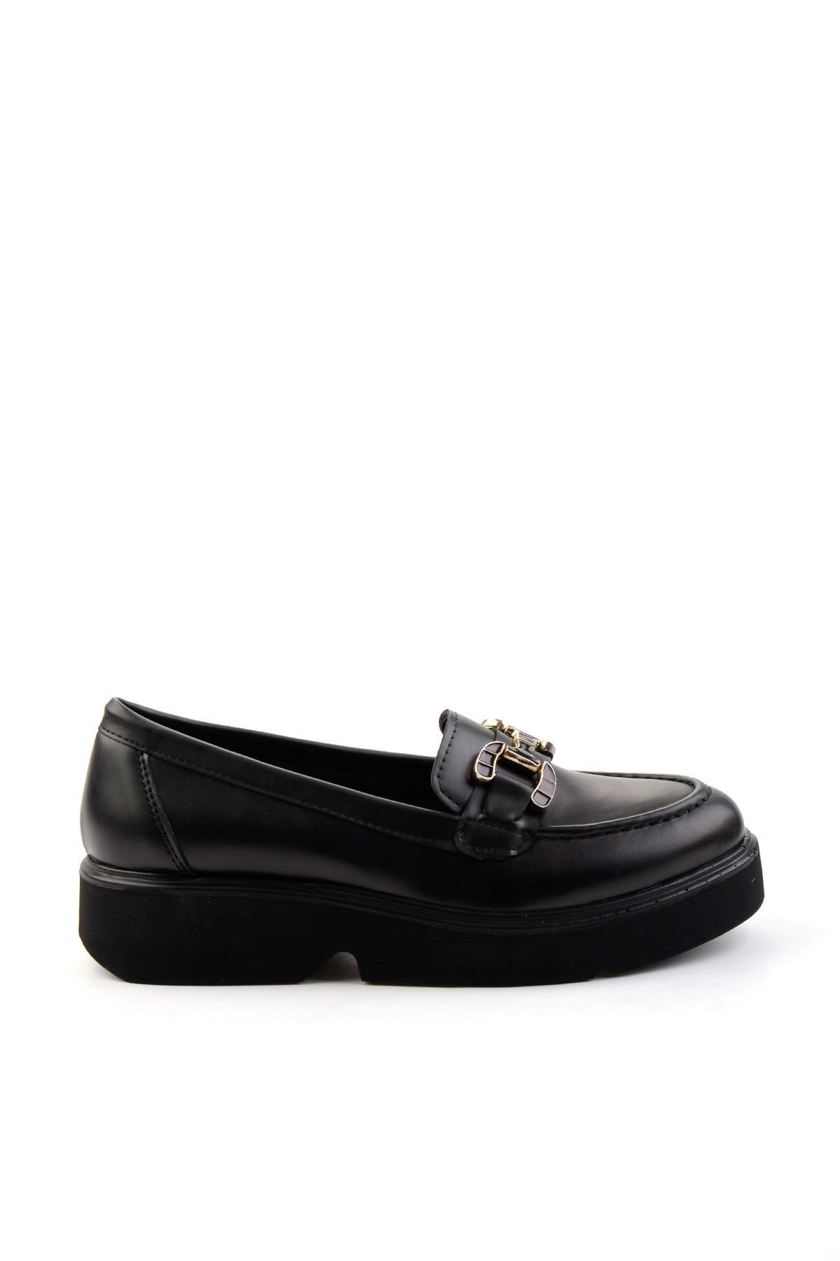 Siyah  Kadın Loafer Ayakkabı K01257069509