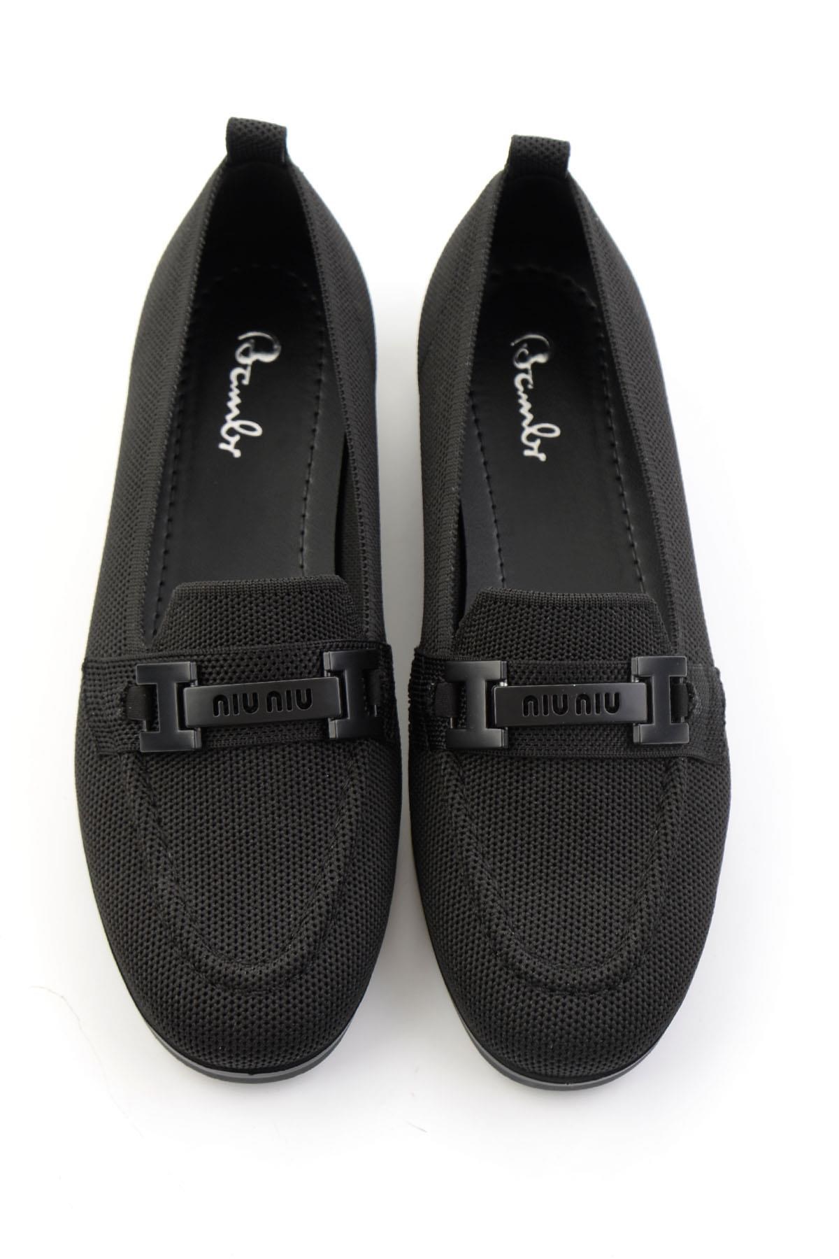 Siyah  Kadın Loafer Ayakkabı K01327025282