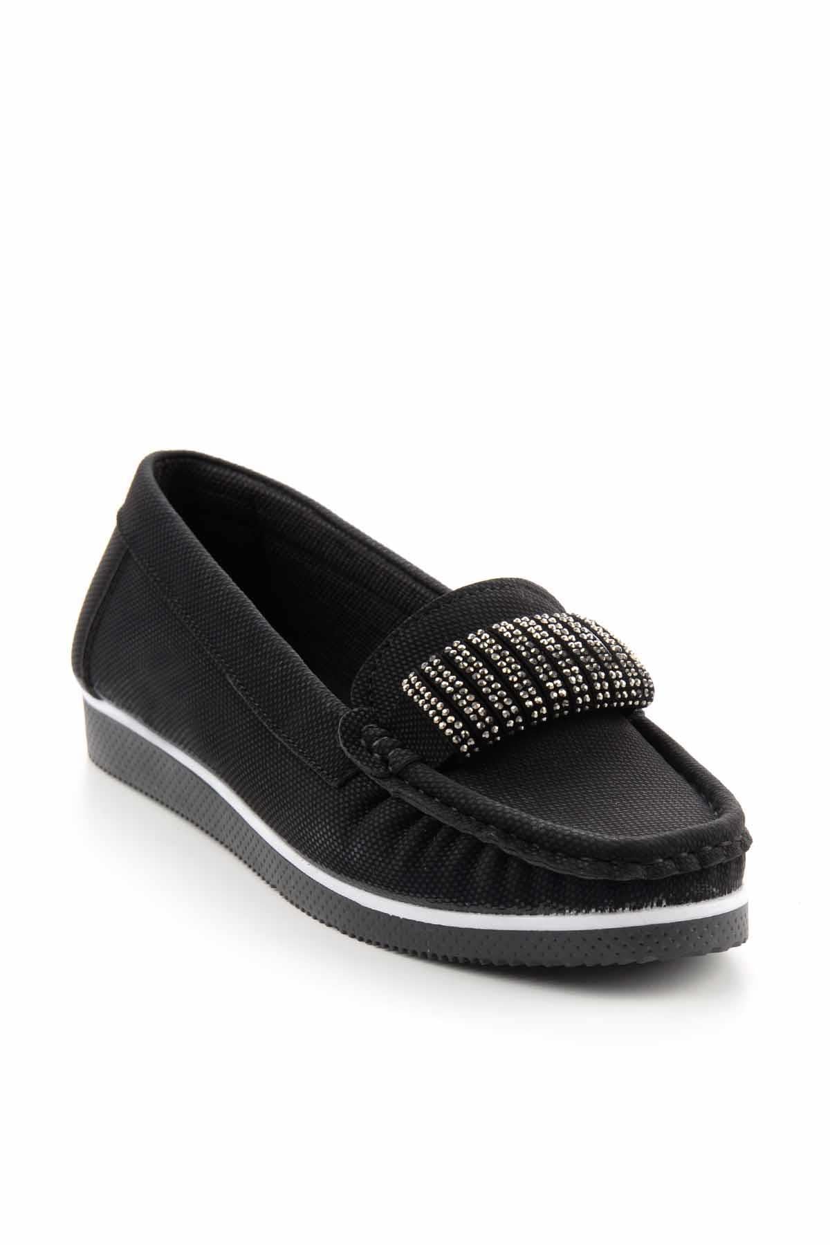 Siyah  Kadın Loafer Ayakkabı K01348065409
