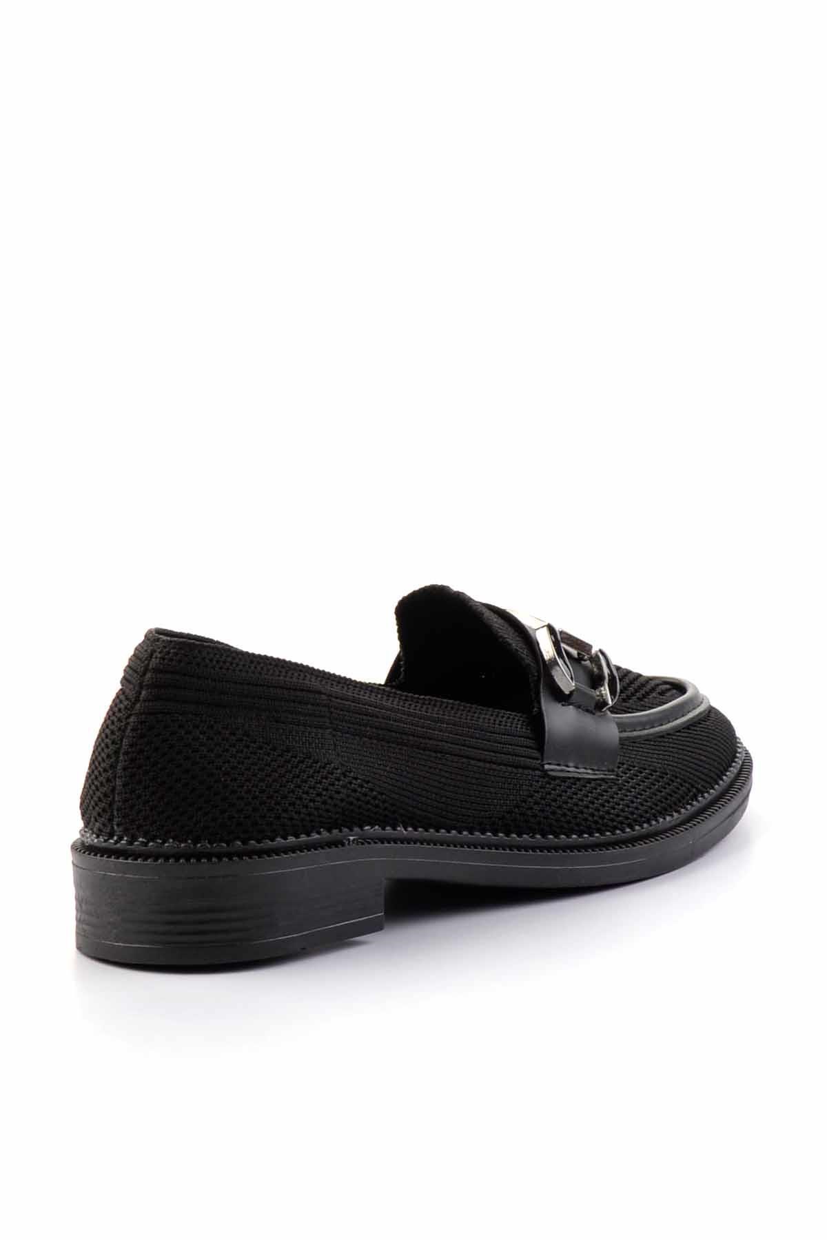 Siyah  Kadın Loafer Ayakkabı K01362245682