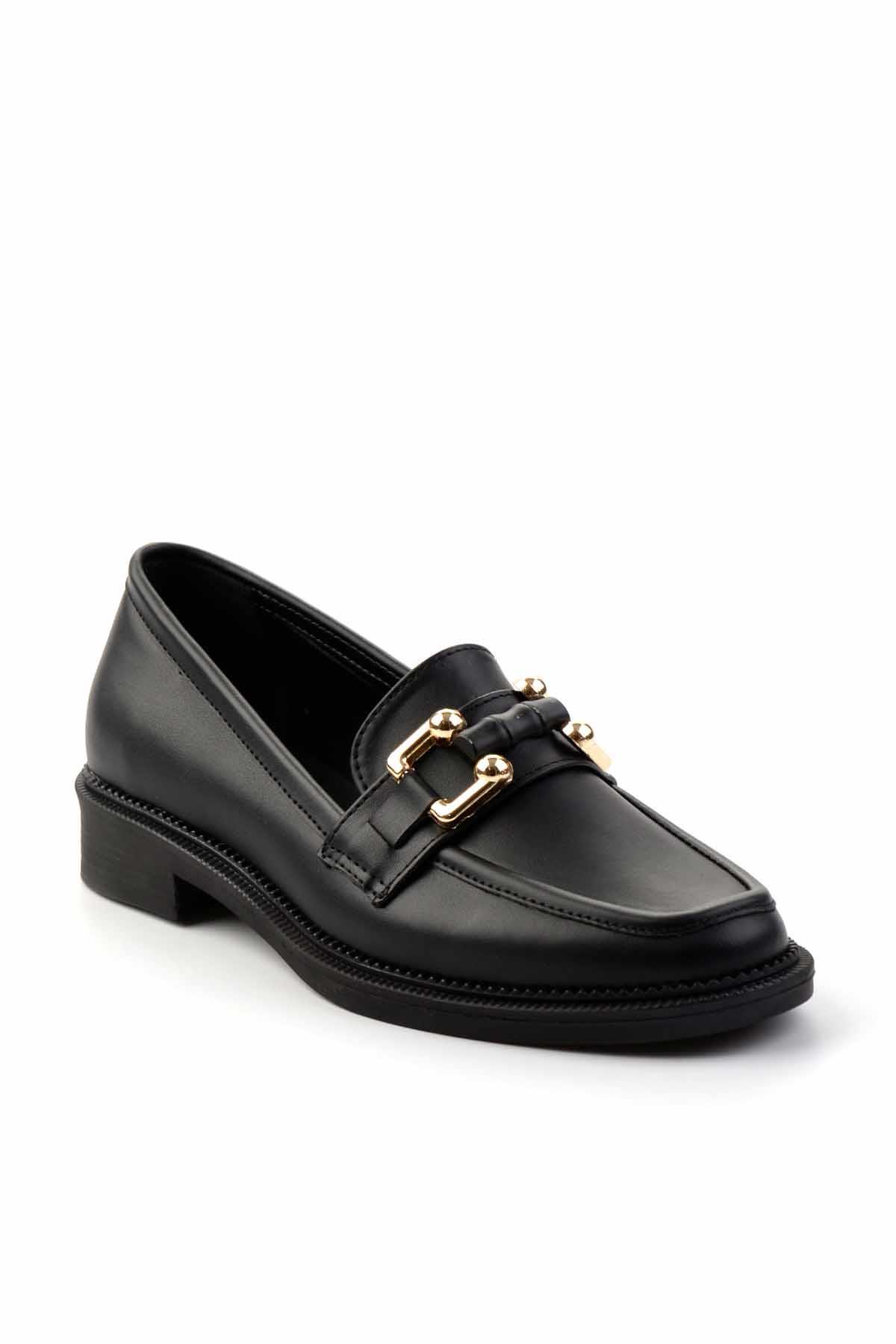 Siyah  Kadın Loafer Ayakkabı K01474091309