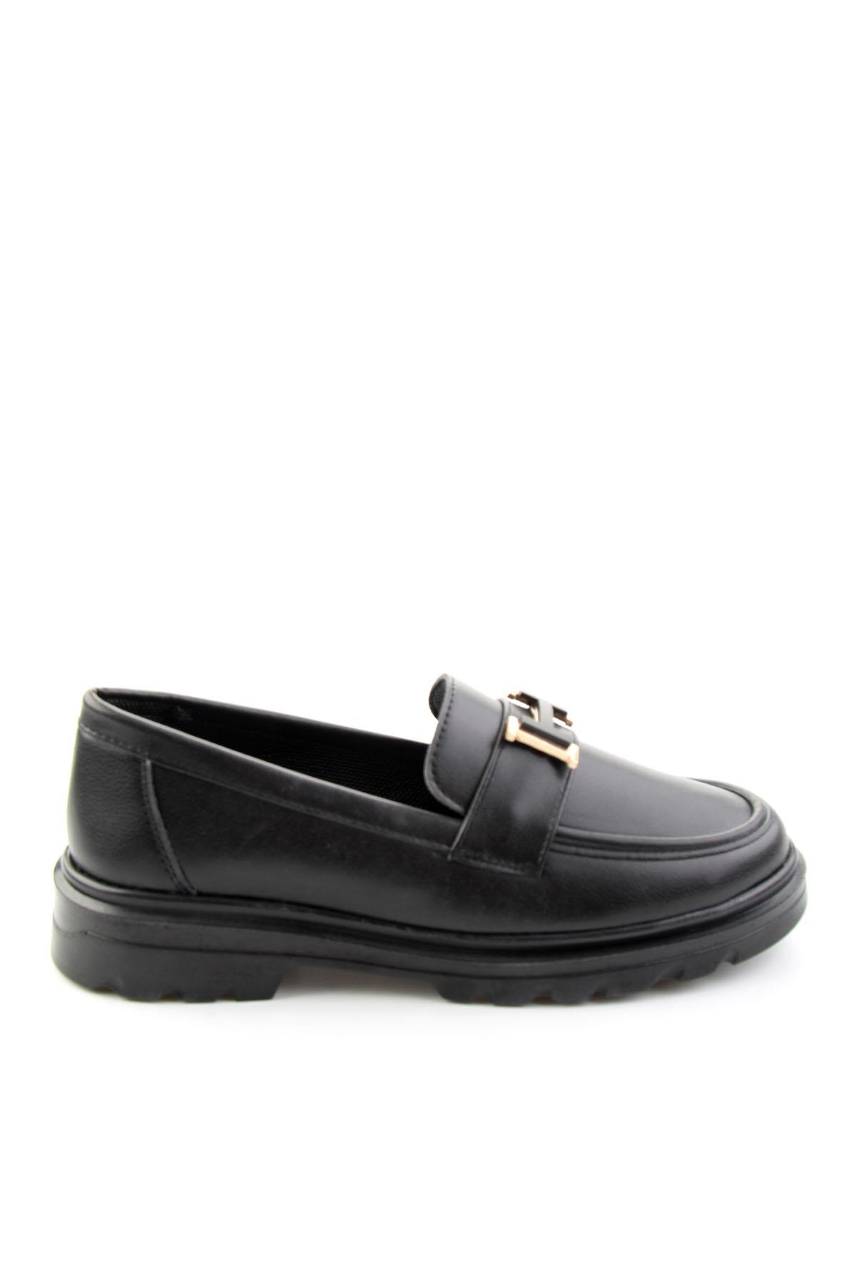 Siyah  Kadın Loafer Ayakkabı K01536105309