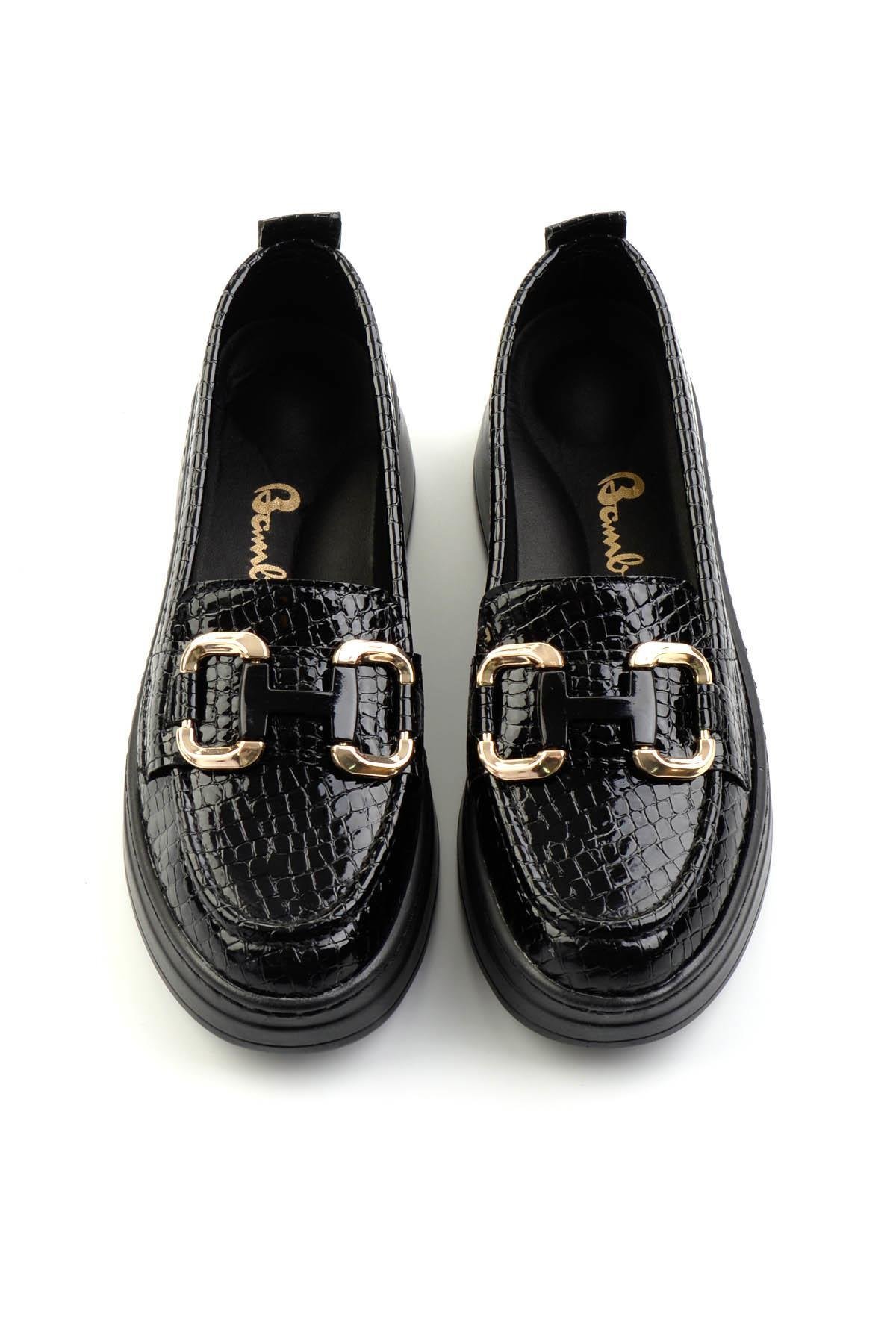 Siyah  Kadın Loafer Ayakkabı K01536194511