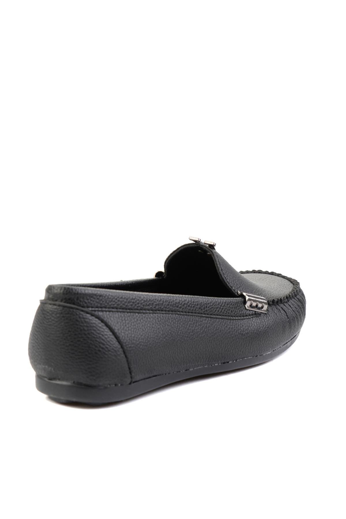 Siyah  Kadın Loafer Ayakkabı K01542055509