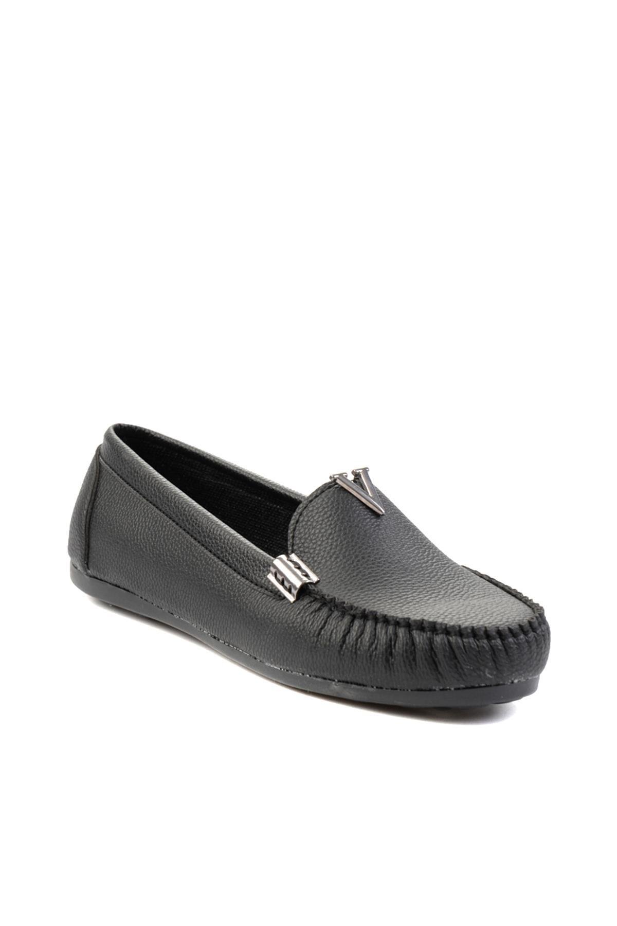 Siyah  Kadın Loafer Ayakkabı K01542055509