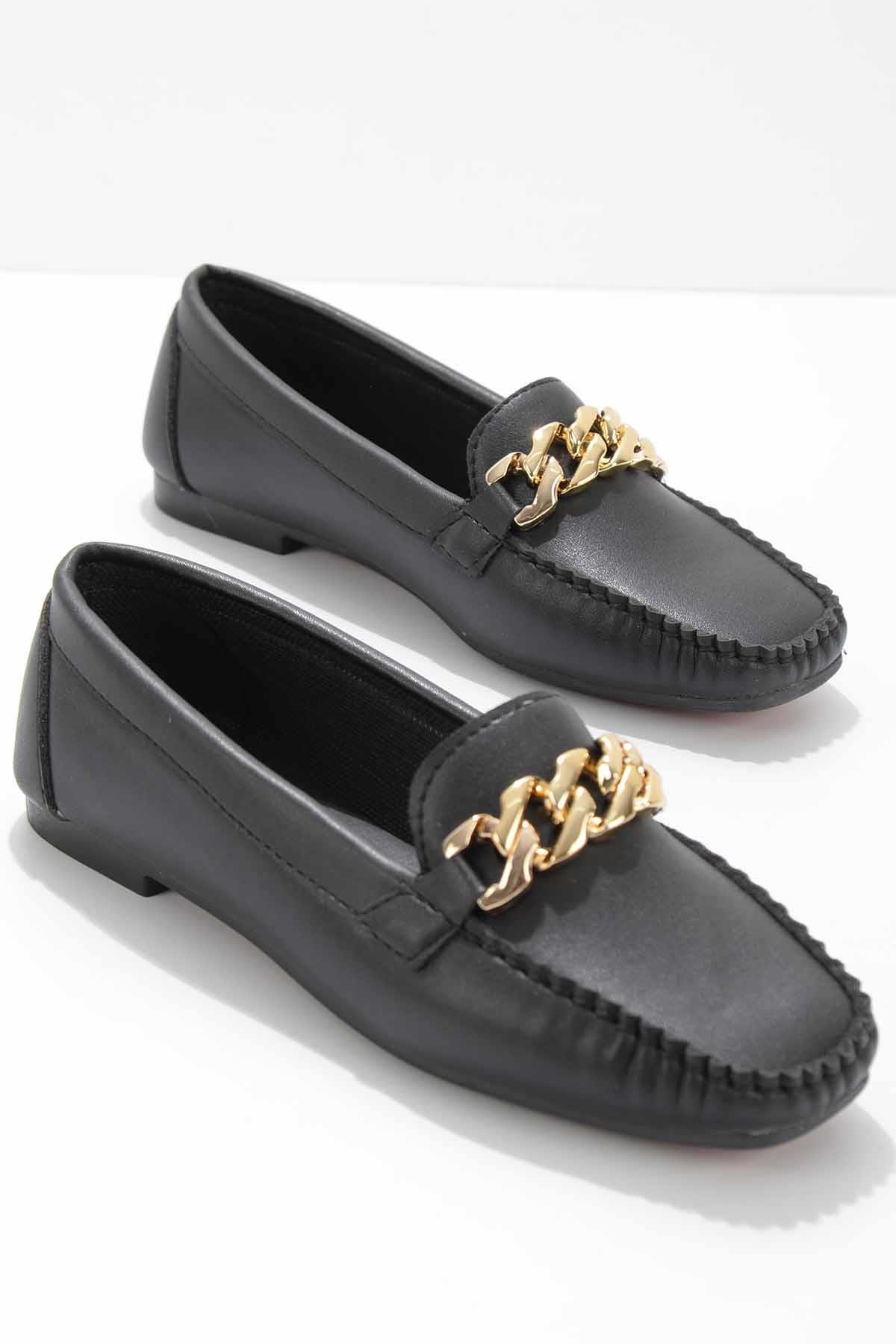 Siyah  Kadın Loafer Ayakkabı K01542122009