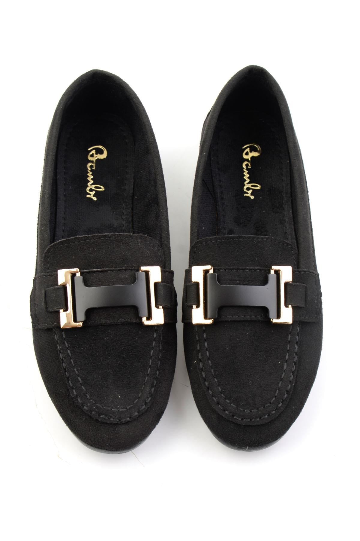 Siyah  Kadın Loafer Ayakkabı K01542380672