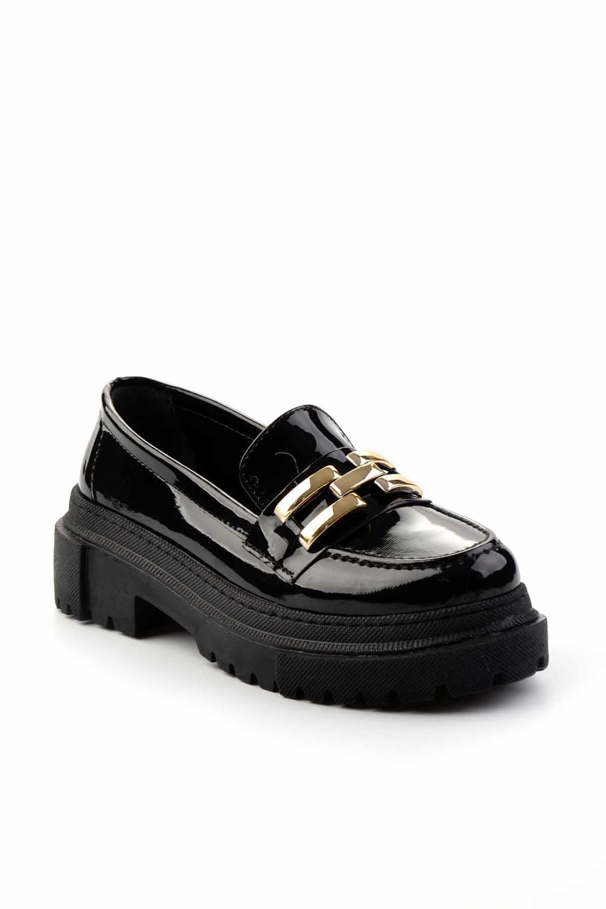 Siyah  Kadın Loafer Ayakkabı K01641015508
